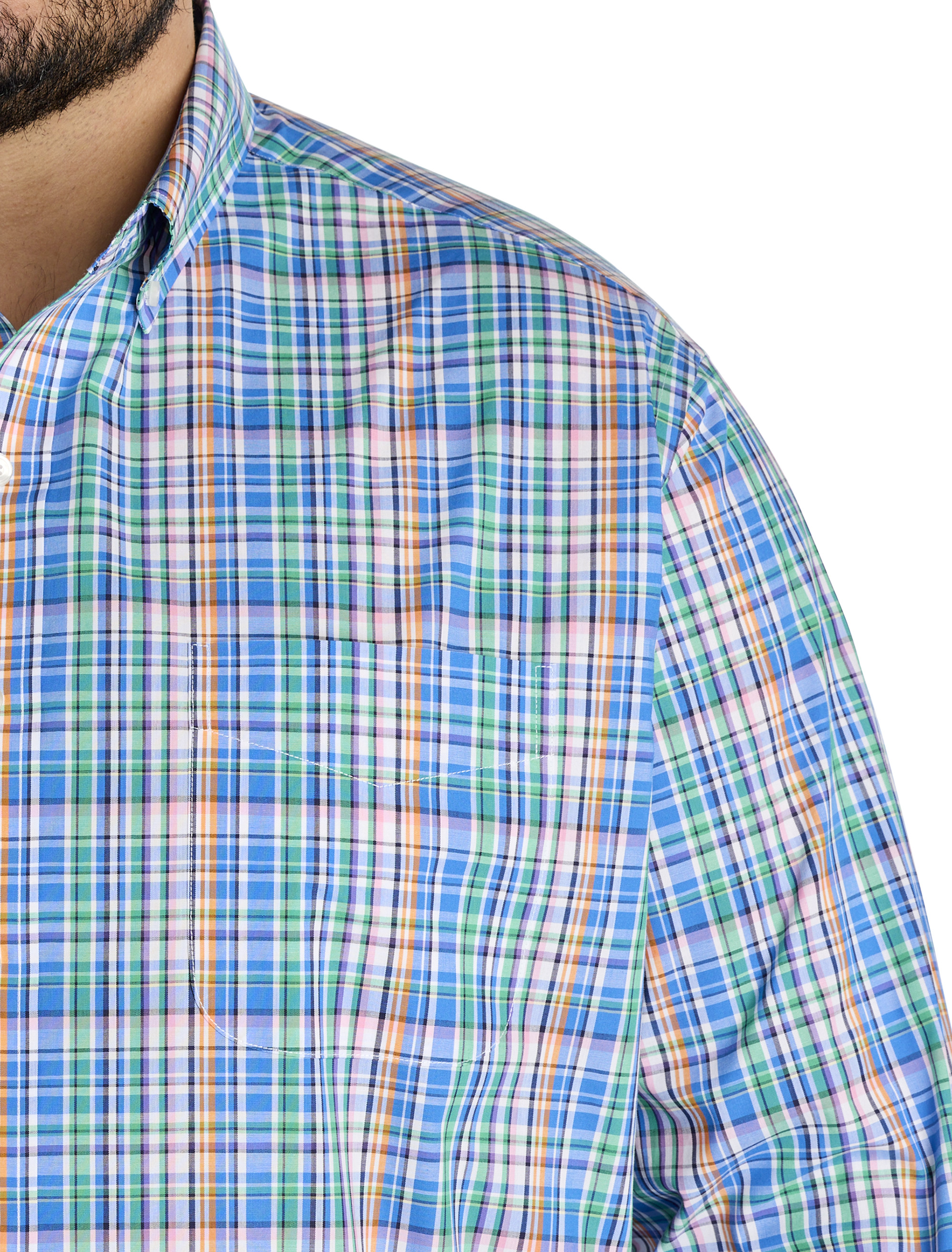 Big + Tall | Oak Hill Plaid Tech Sport Shirt | DXL