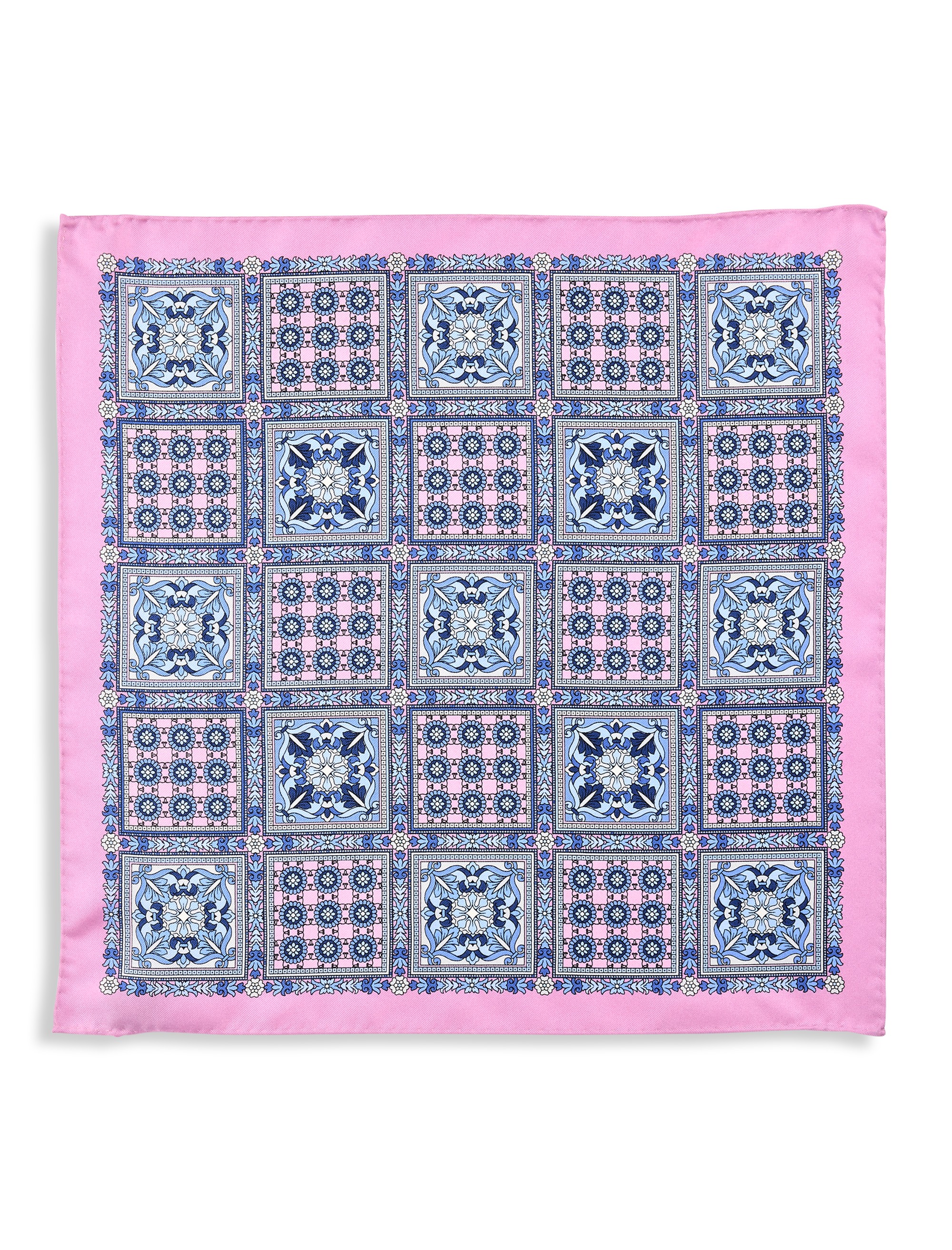 Multi Square Silk Pocket Square - thumbnail 2