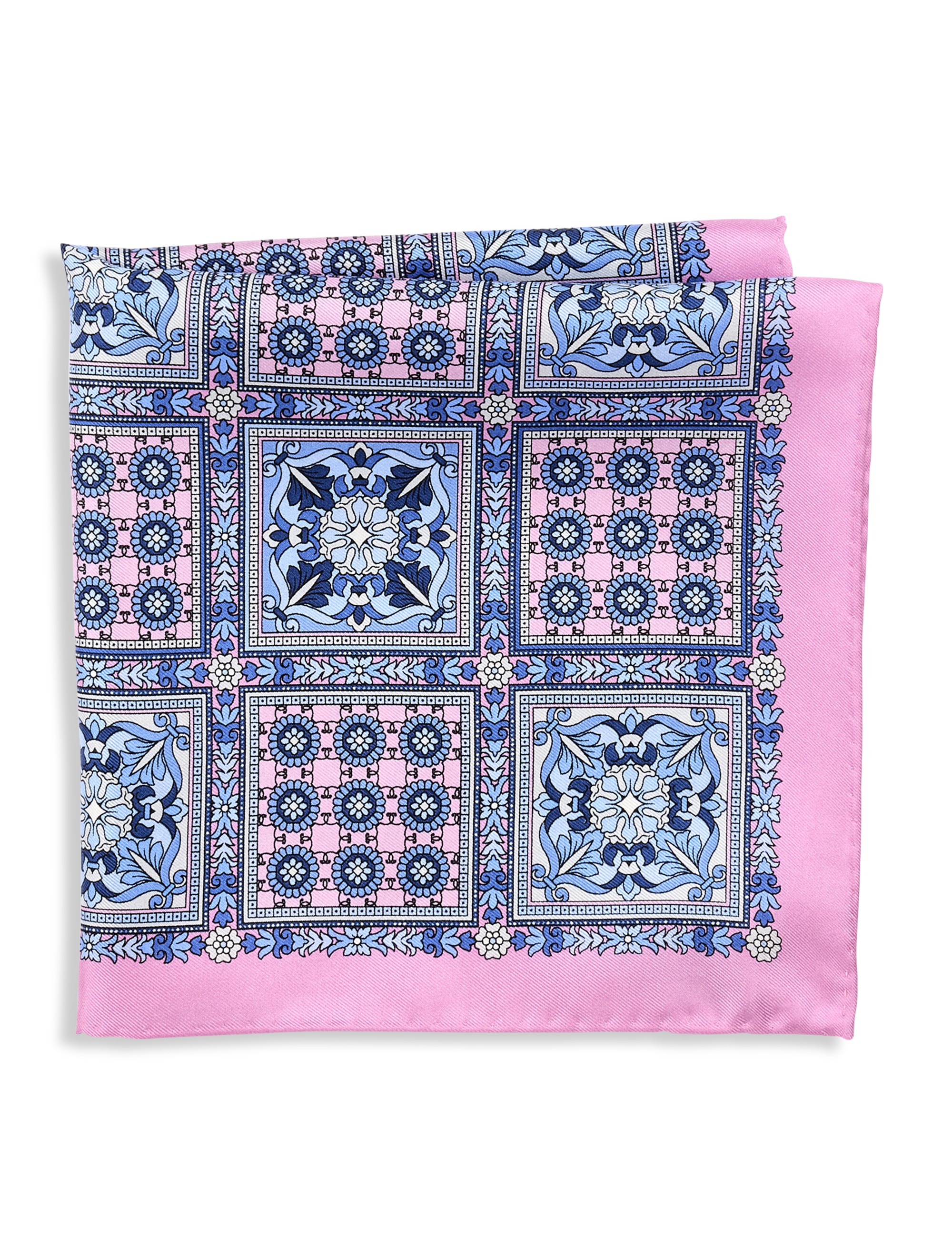 Multi Square Silk Pocket Square
