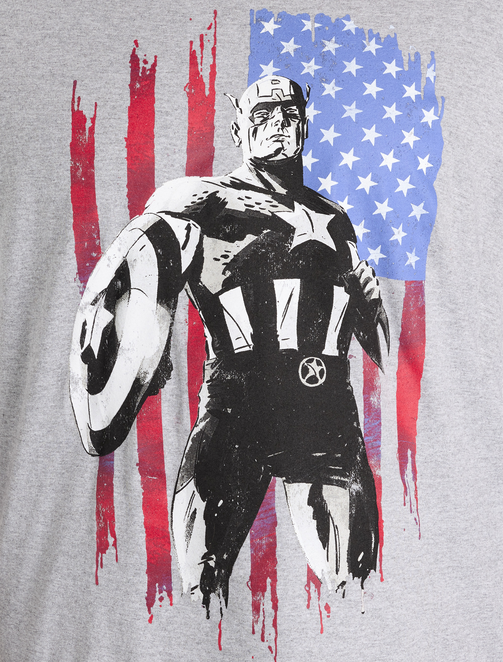 Captain America Flag Graphic Tee