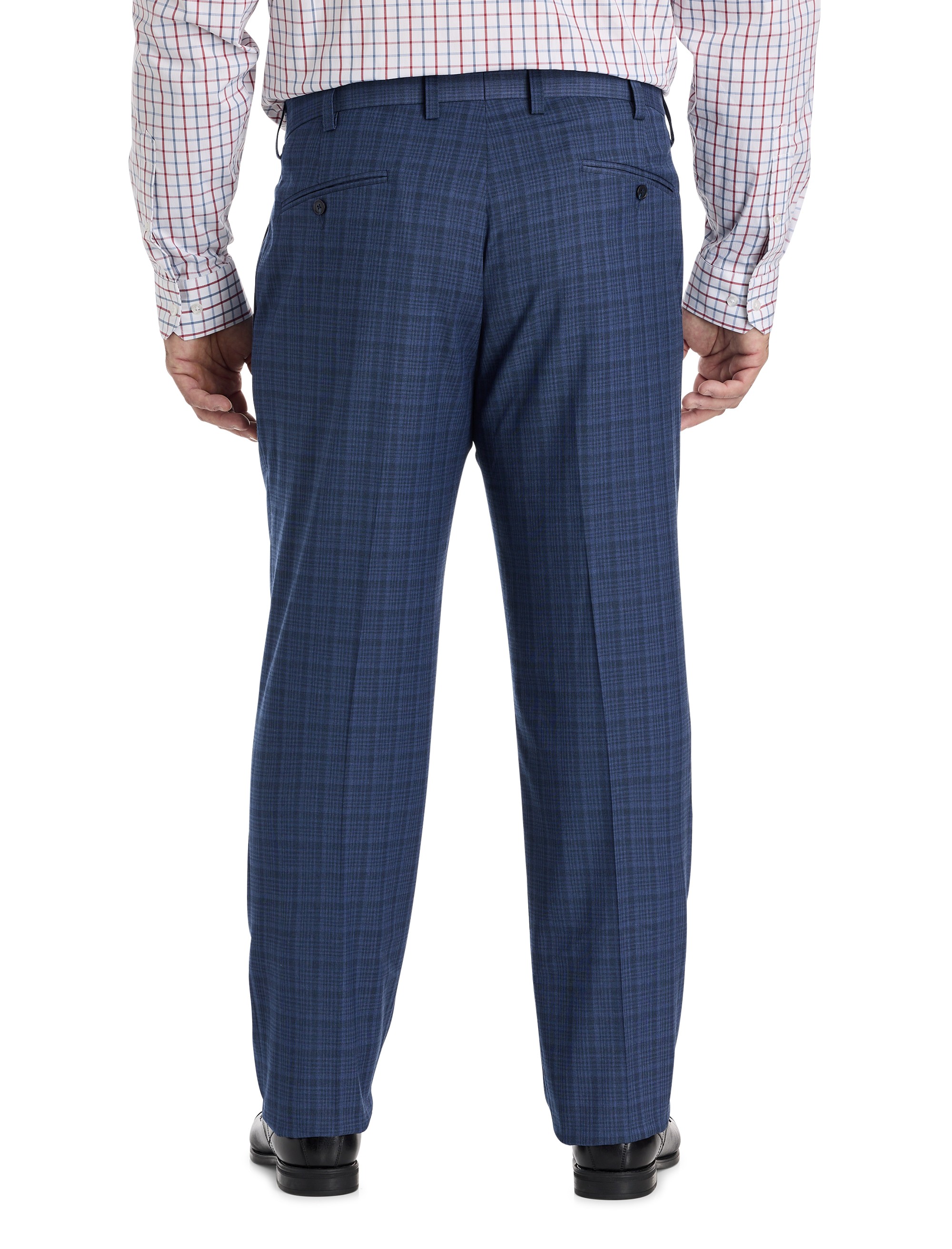 Washed Plaid Suit Pants - thumbnail 2