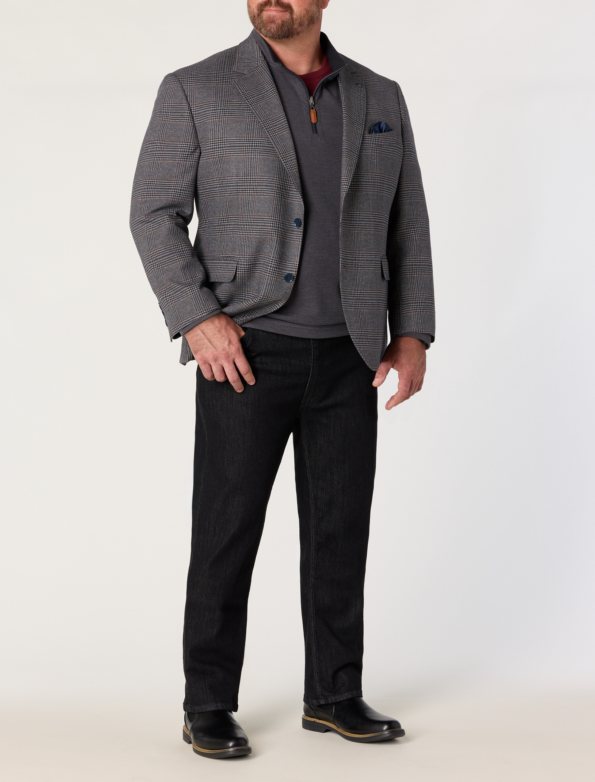 Houndstooth Jacket-Relaxer Sport Coat