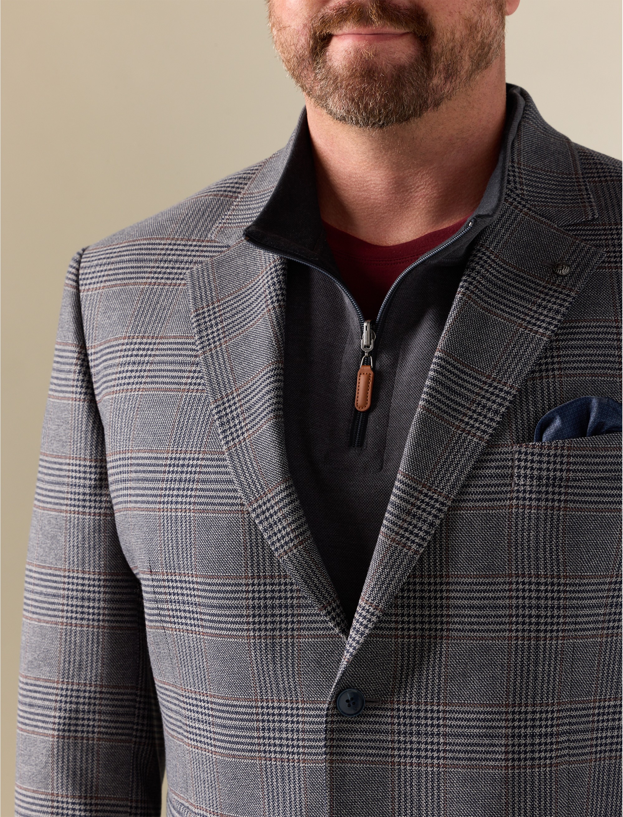 Houndstooth Jacket-Relaxer Sport Coat - thumbnail 4