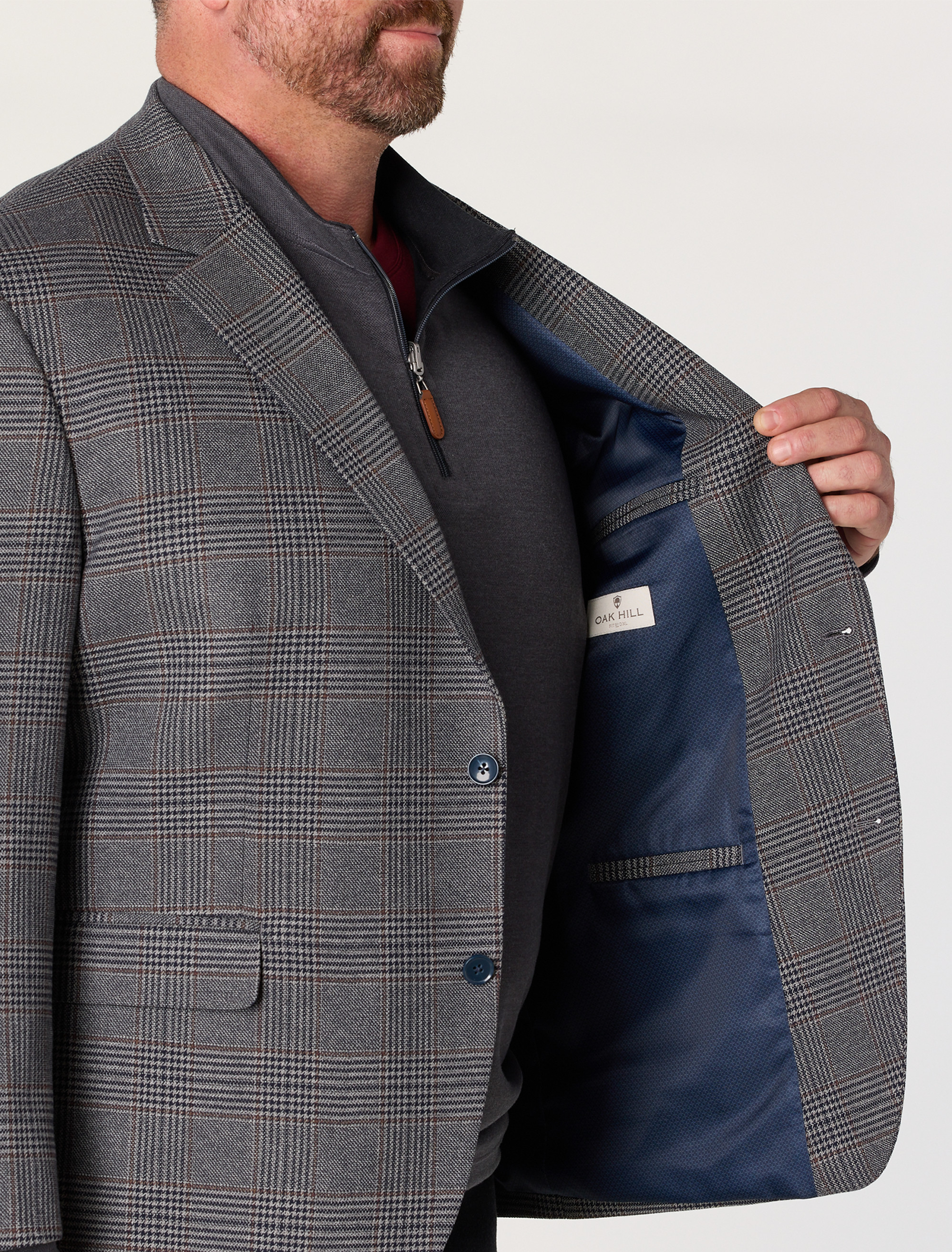 Houndstooth Jacket-Relaxer Sport Coat