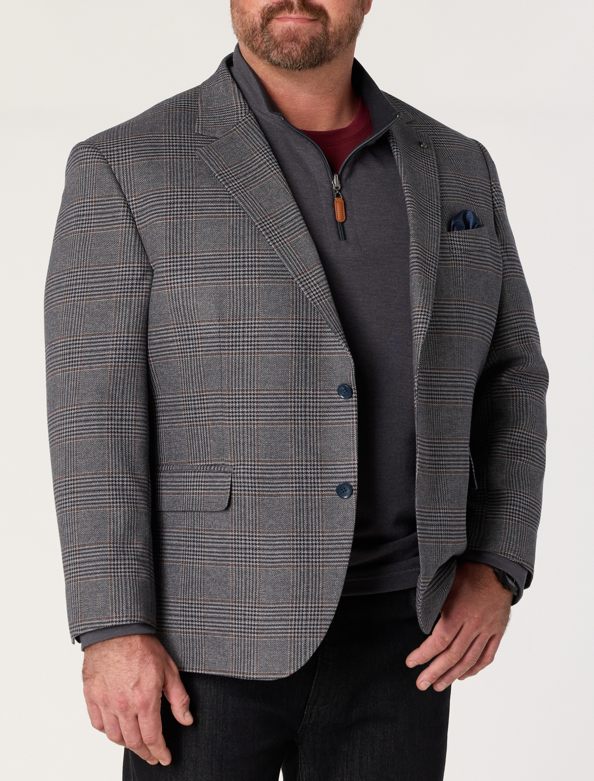 Houndstooth Jacket-Relaxer Sport Coat
