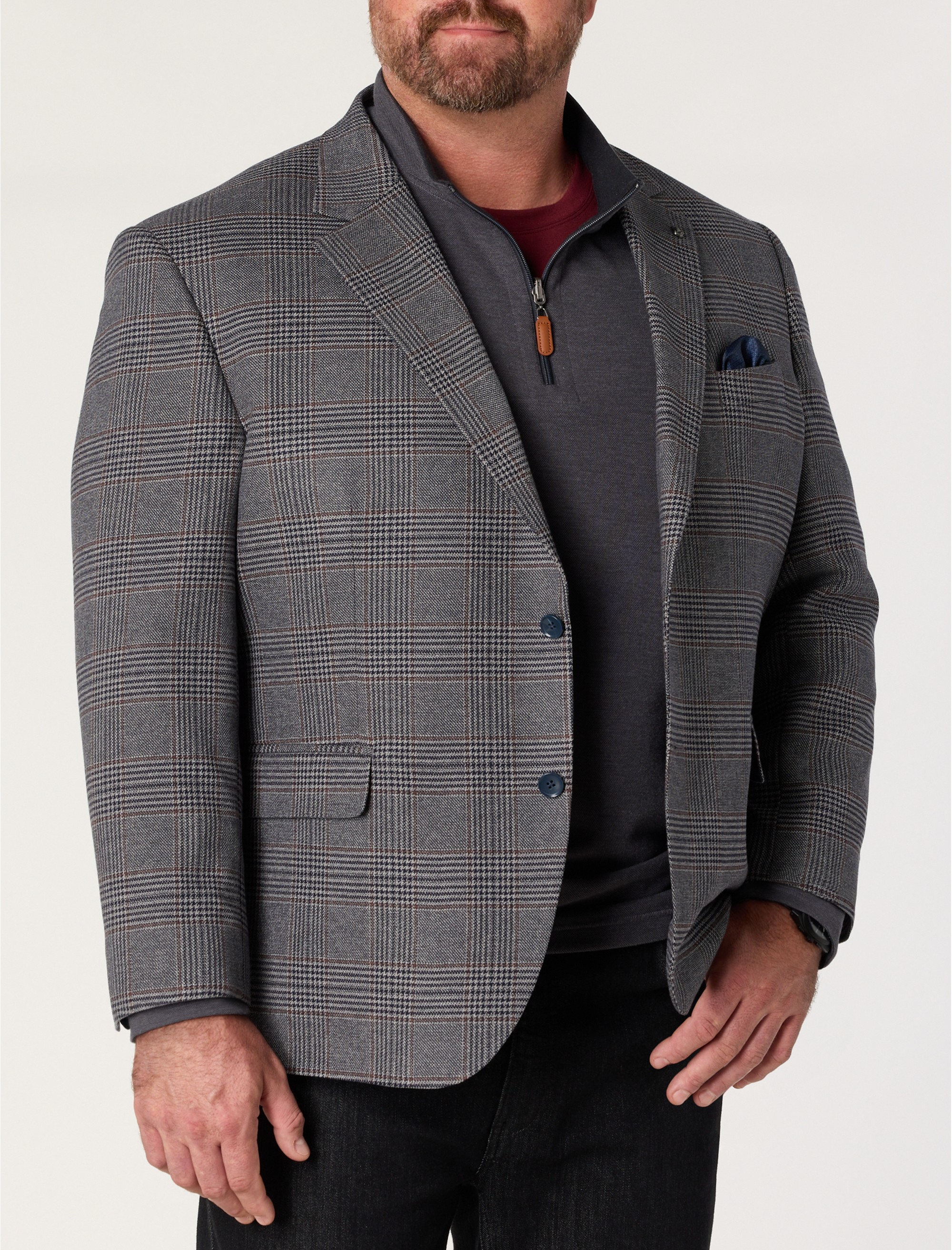 Houndstooth Jacket-Relaxer Sport Coat