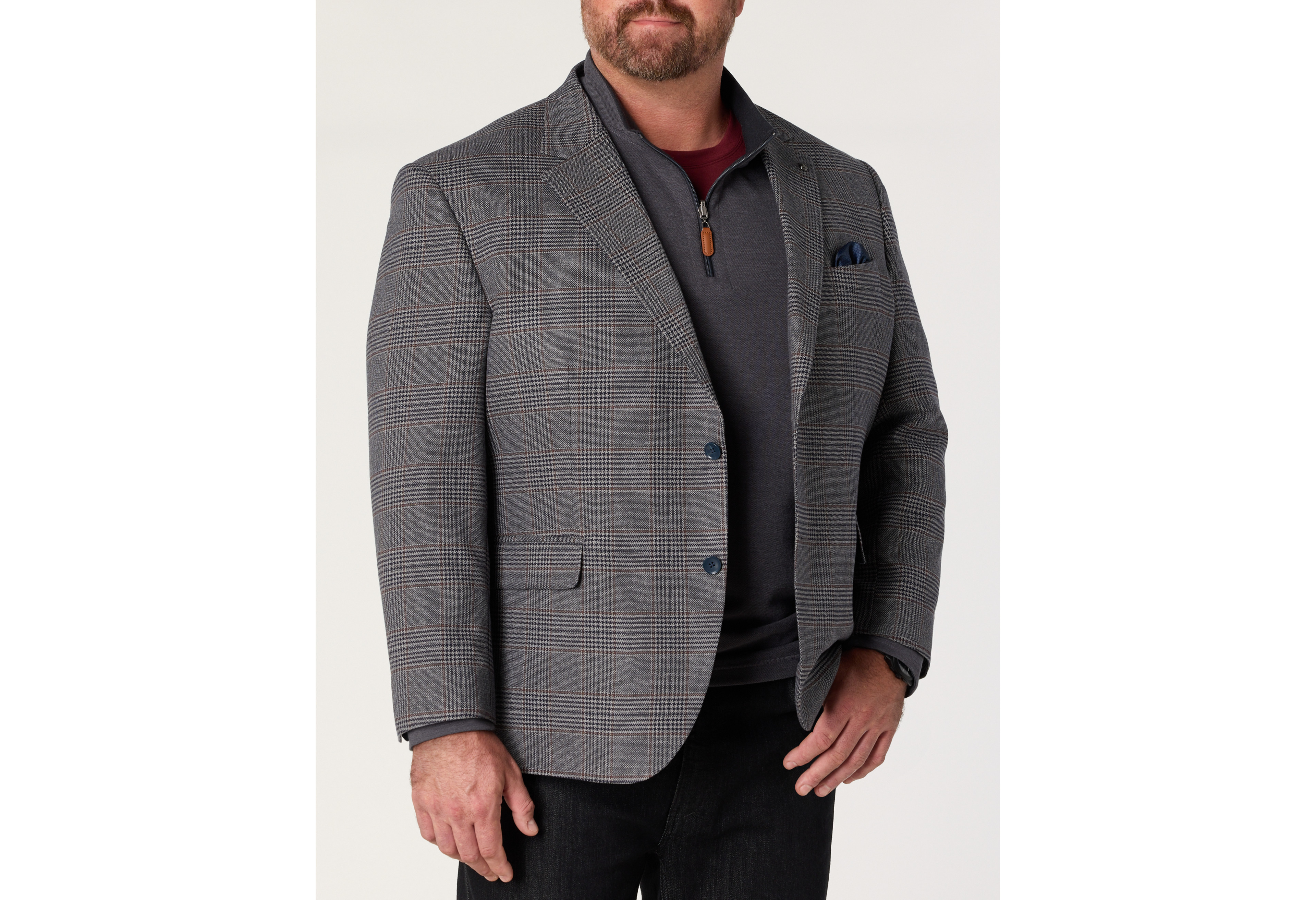 Houndstooth Jacket-Relaxer Sport Coat