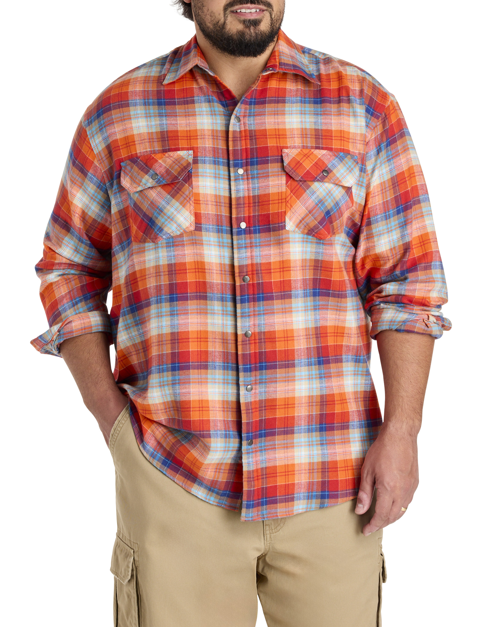 Plaid Flannel Sport Shirt