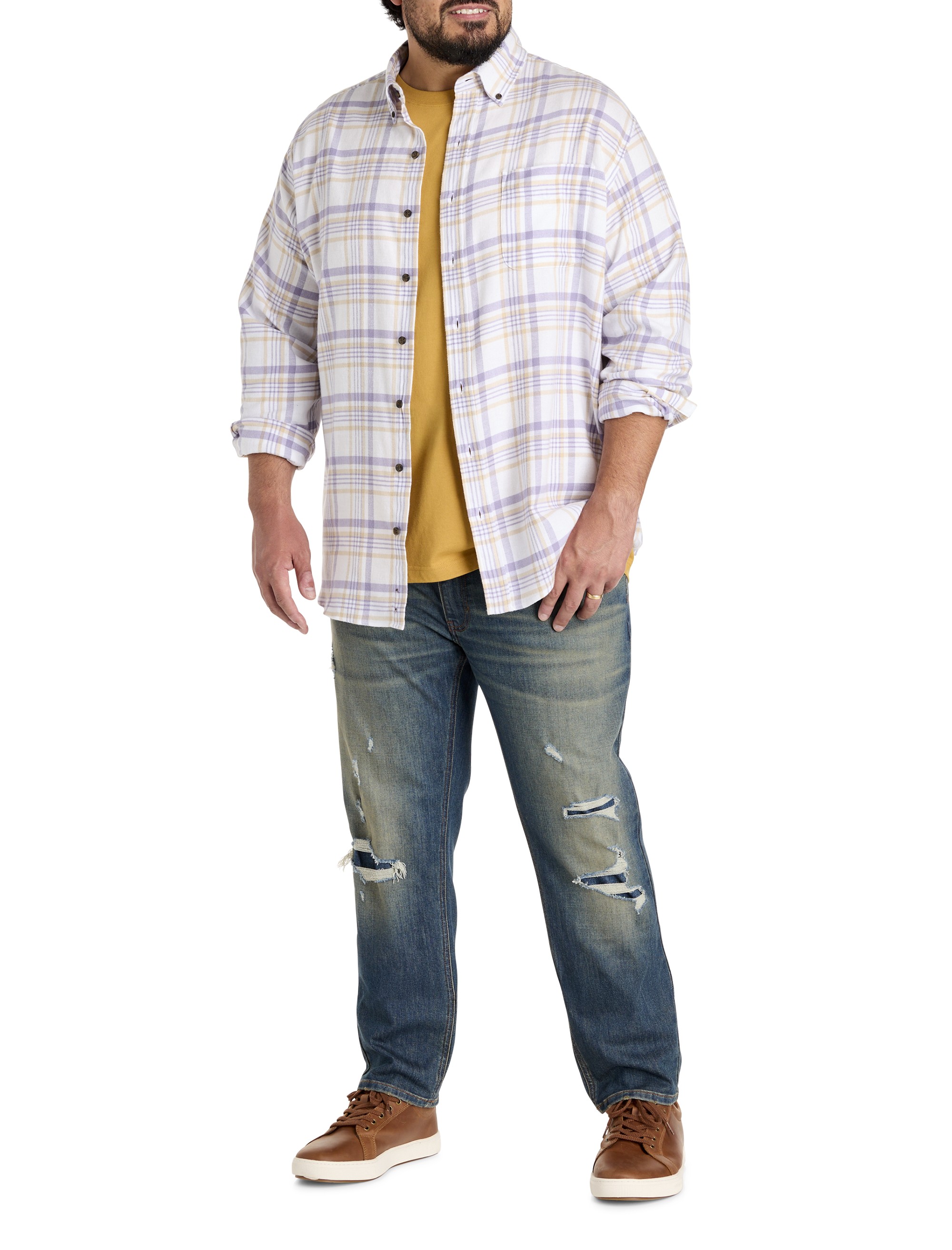 Plaid Flannel Sport Shirt - thumbnail 4