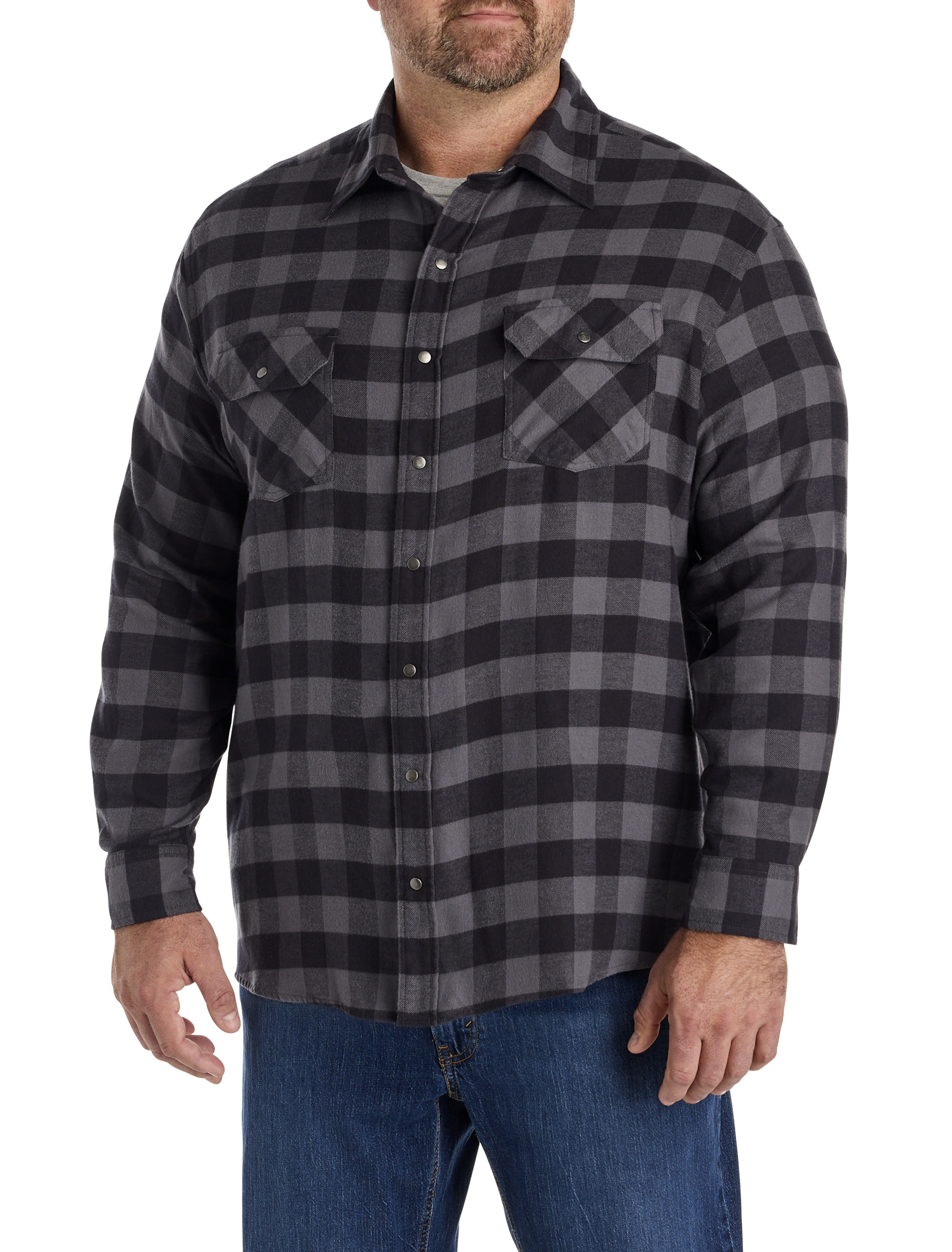 Small Plaid Flannel Sport Shirt