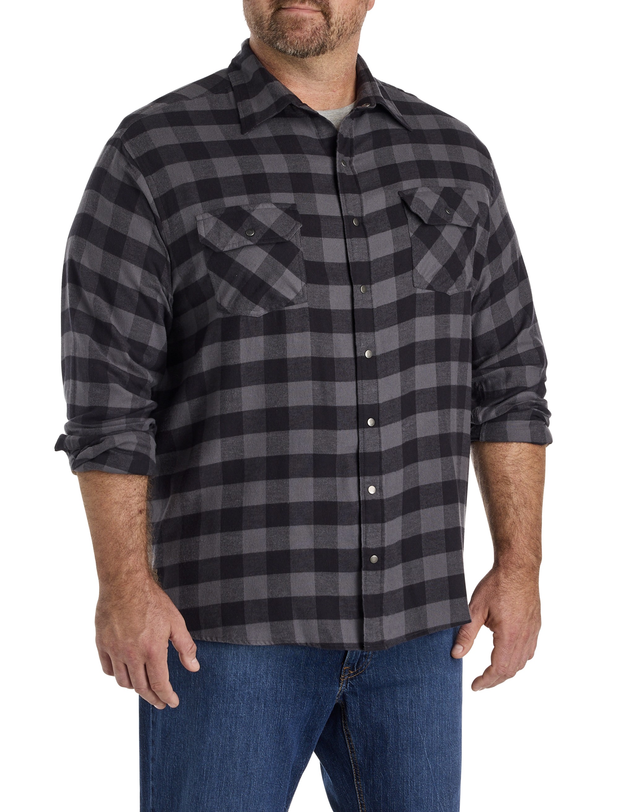 Small Plaid Flannel Sport Shirt