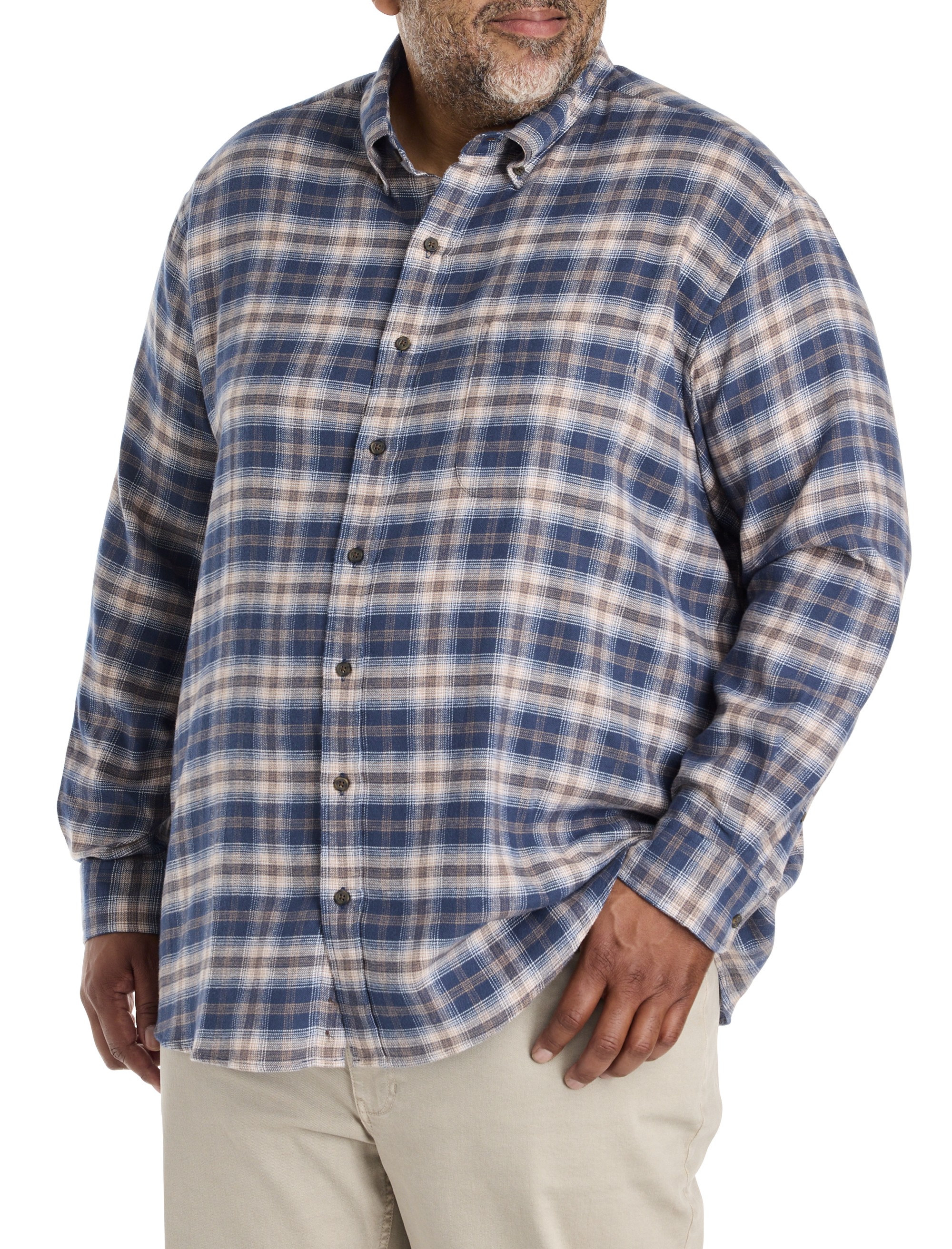 Small Plaid Flannel Sport Shirt - thumbnail 2