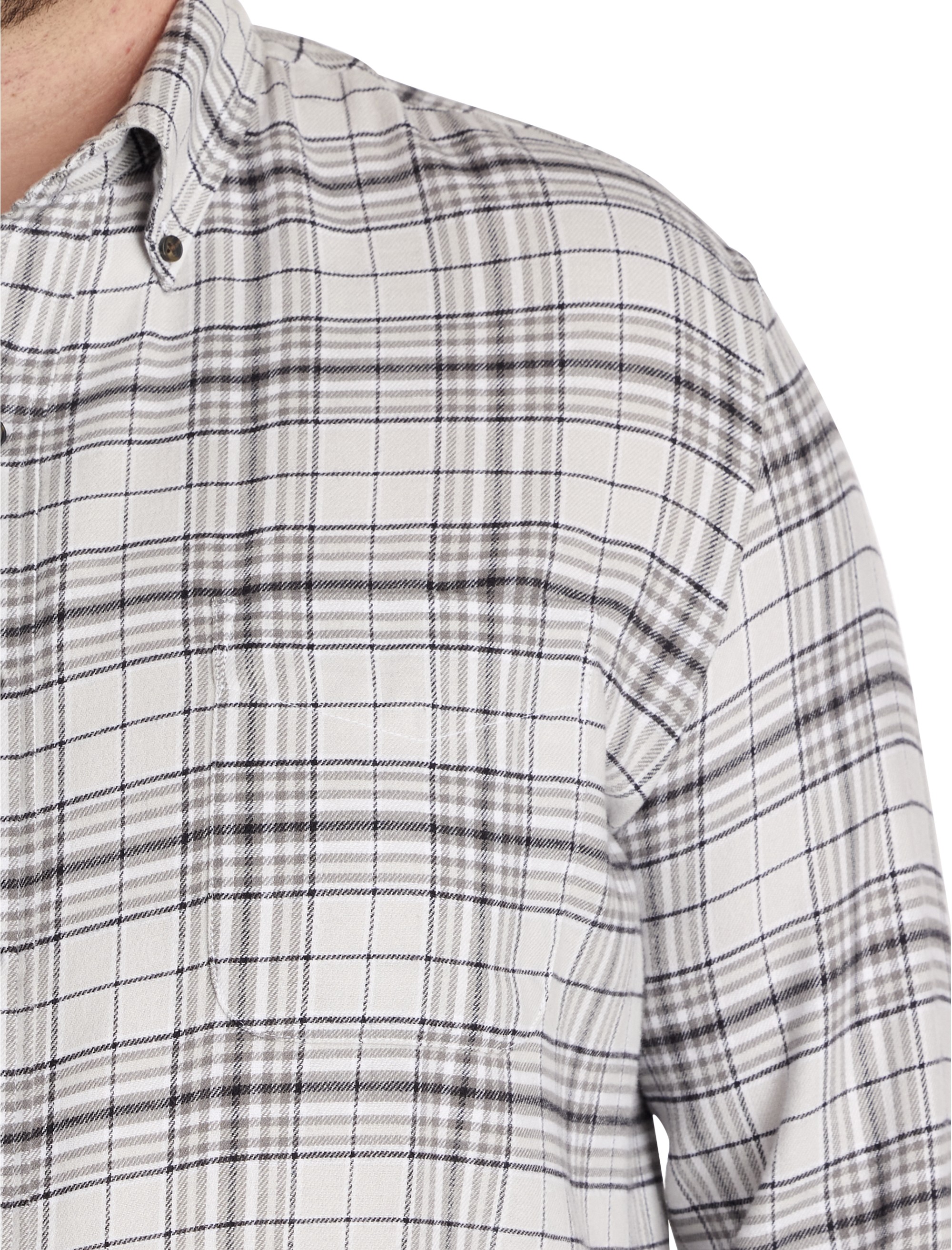 Large Plaid Flannel Sport Shirt - thumbnail 3