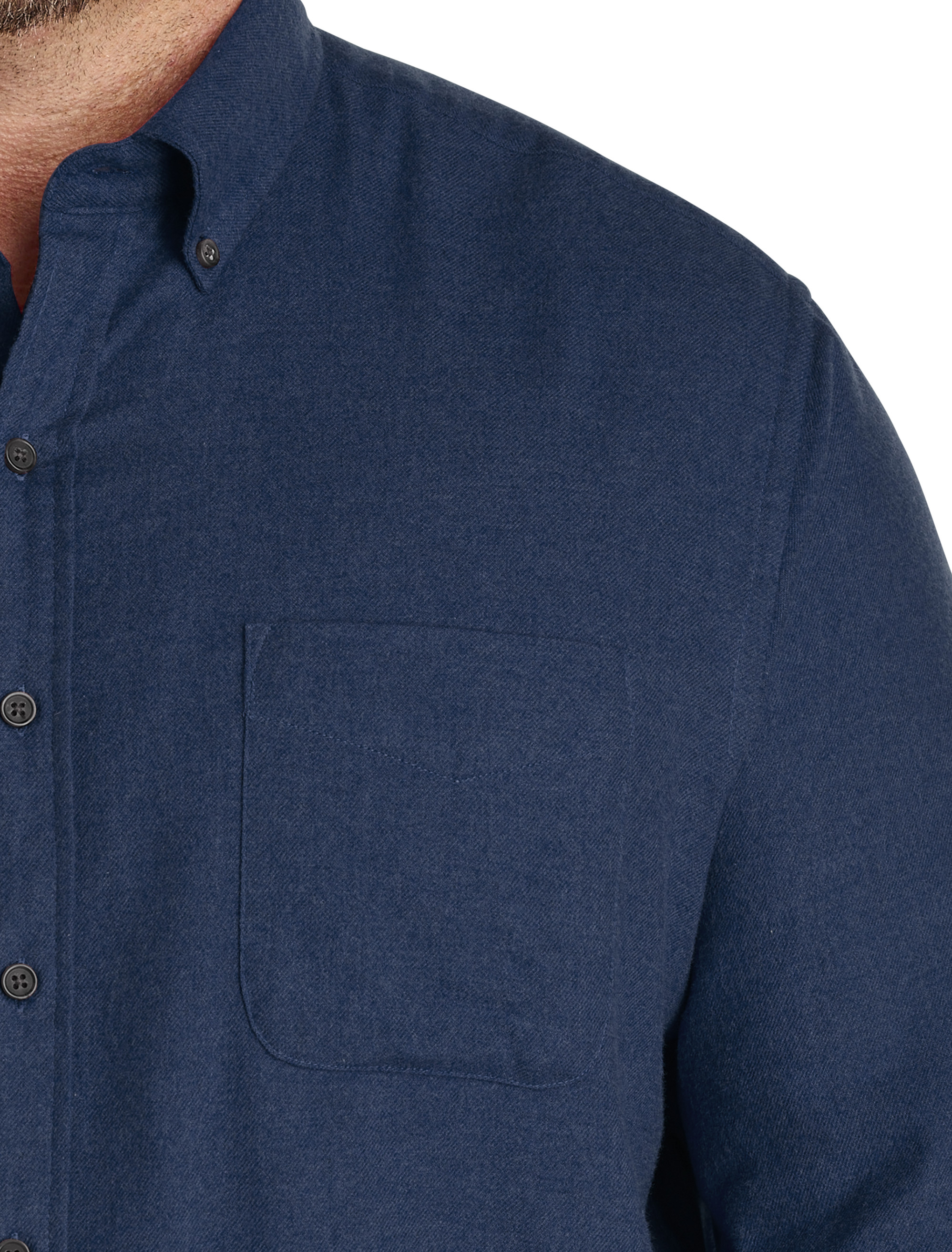 Solid Flannel Sport Shirt
