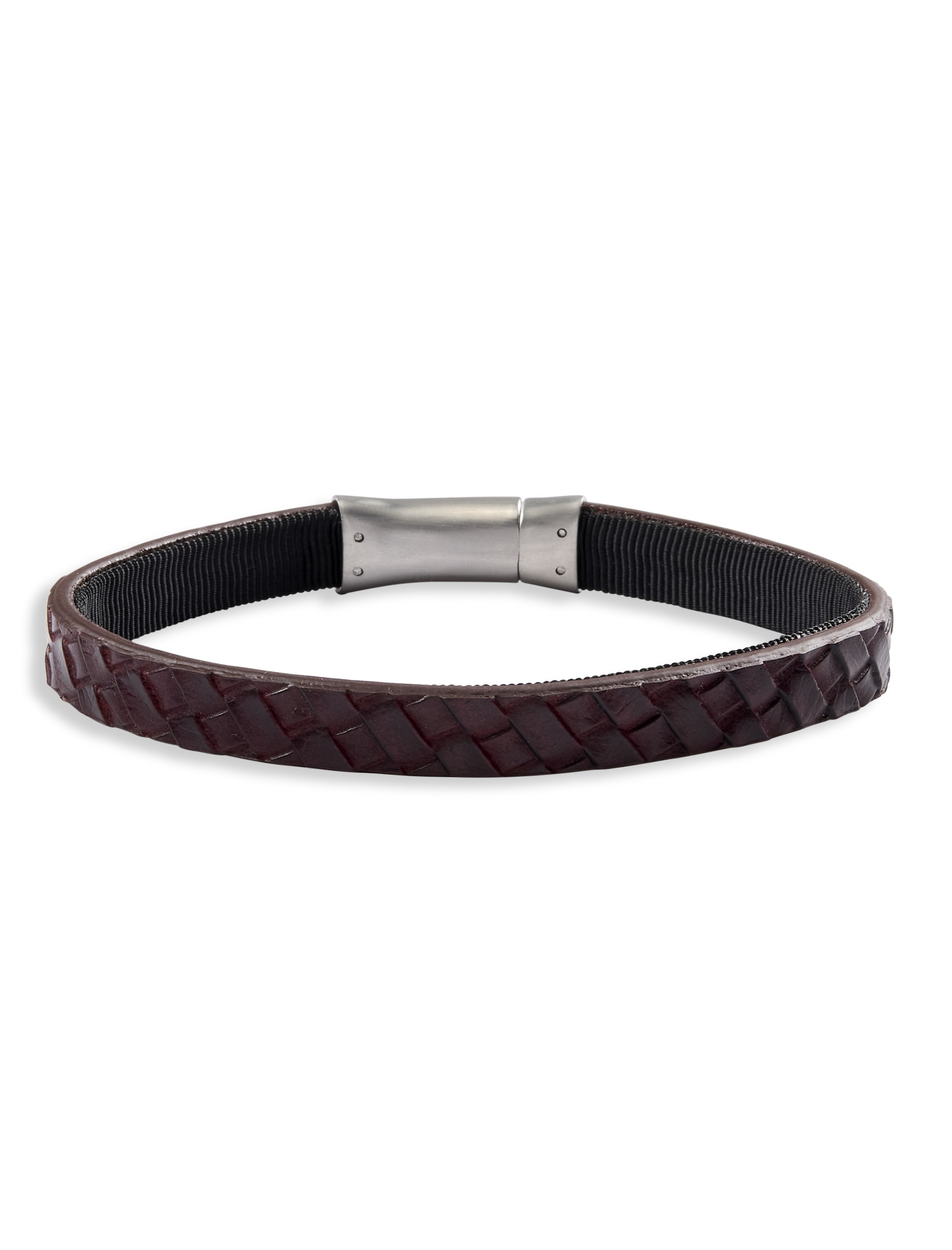 Embossed Leather Bracelet - thumbnail 3