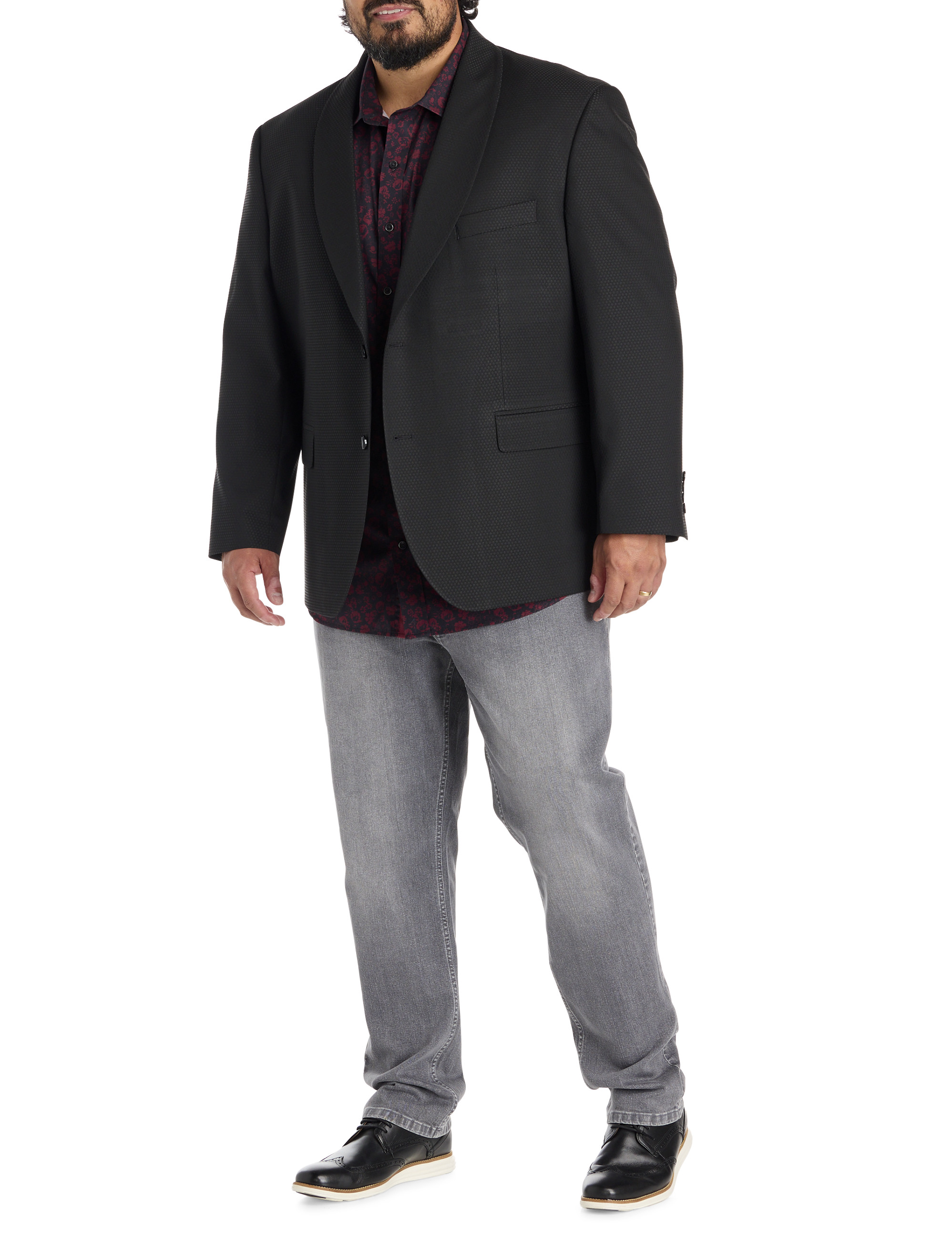 Sophisticated Textured Jacket-Relaxer Sport Coat