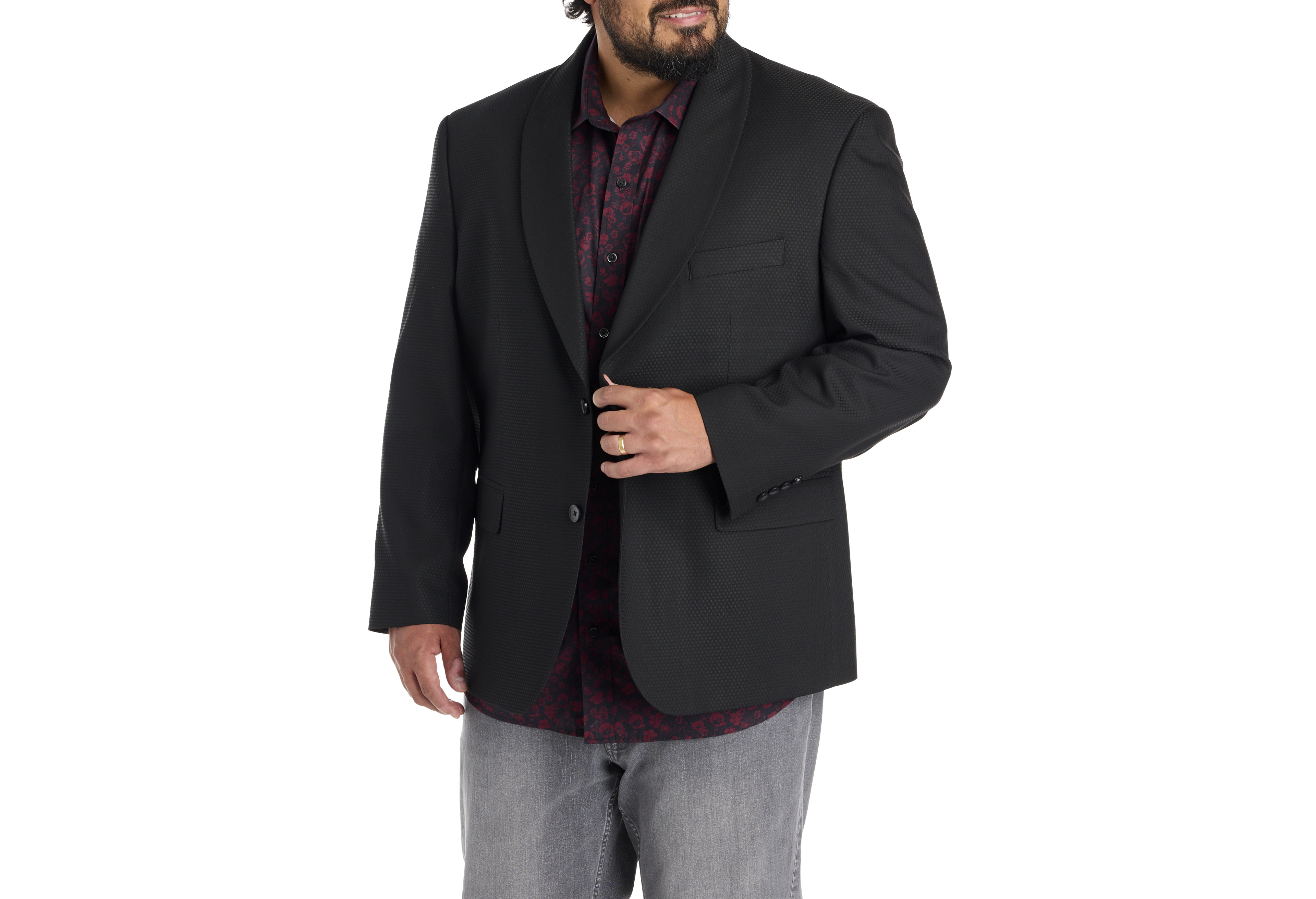 Sophisticated Textured Jacket-Relaxer Sport Coat