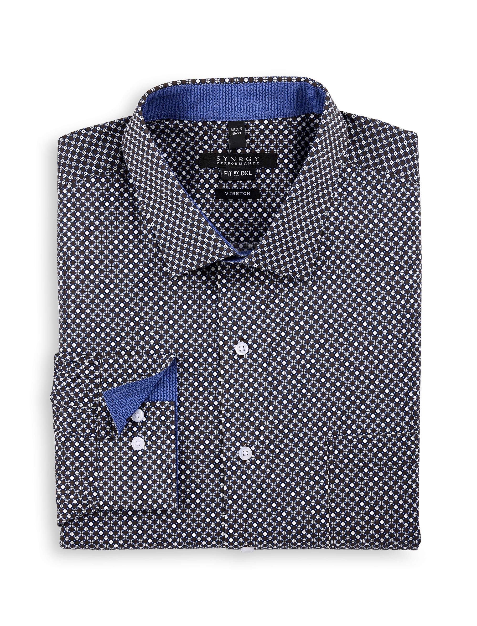 Star Patterned Performance Dress Shirt