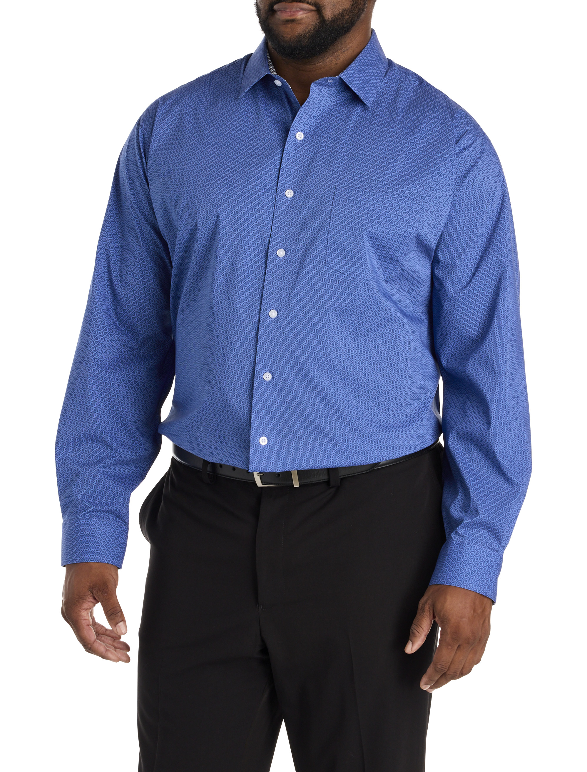 Geometric Performance Dress Shirt