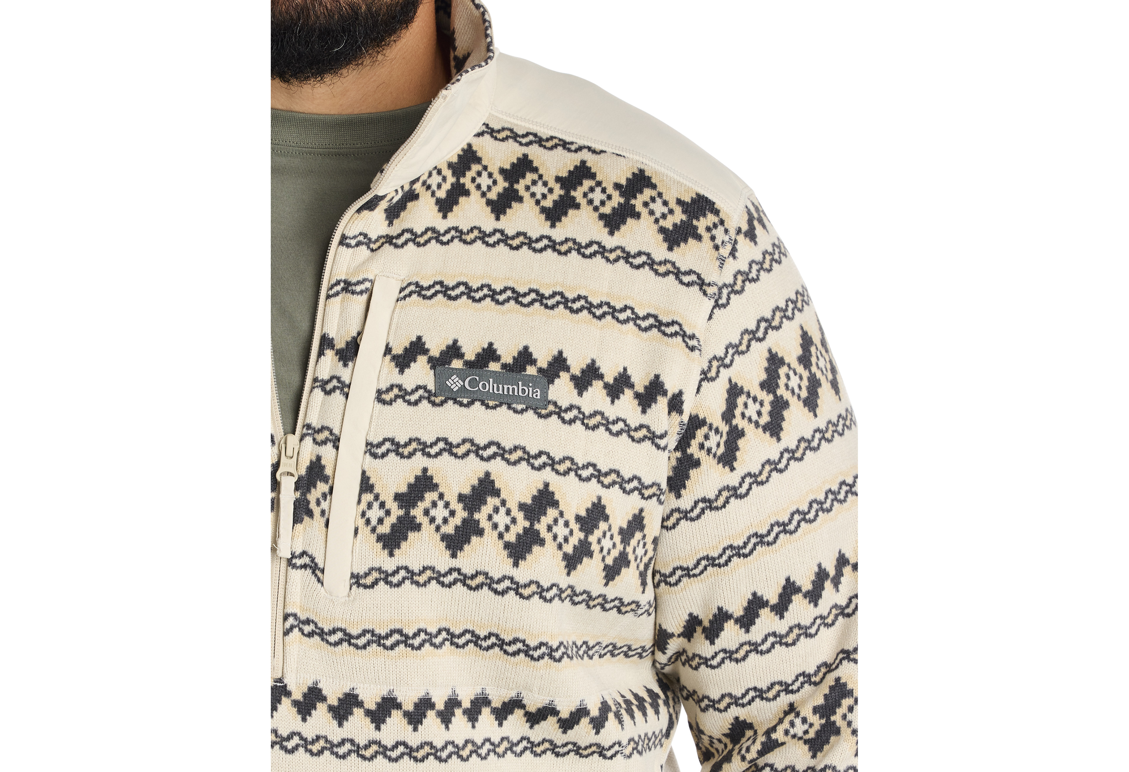 Southwest-Inspired 1/2-Zip Pullover