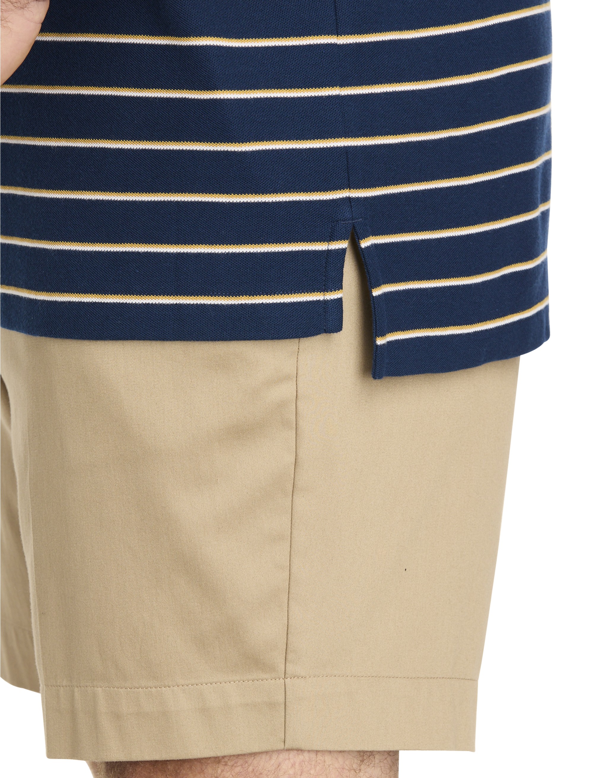 Tri-Color Striped Polo Shirt - thumbnail 3