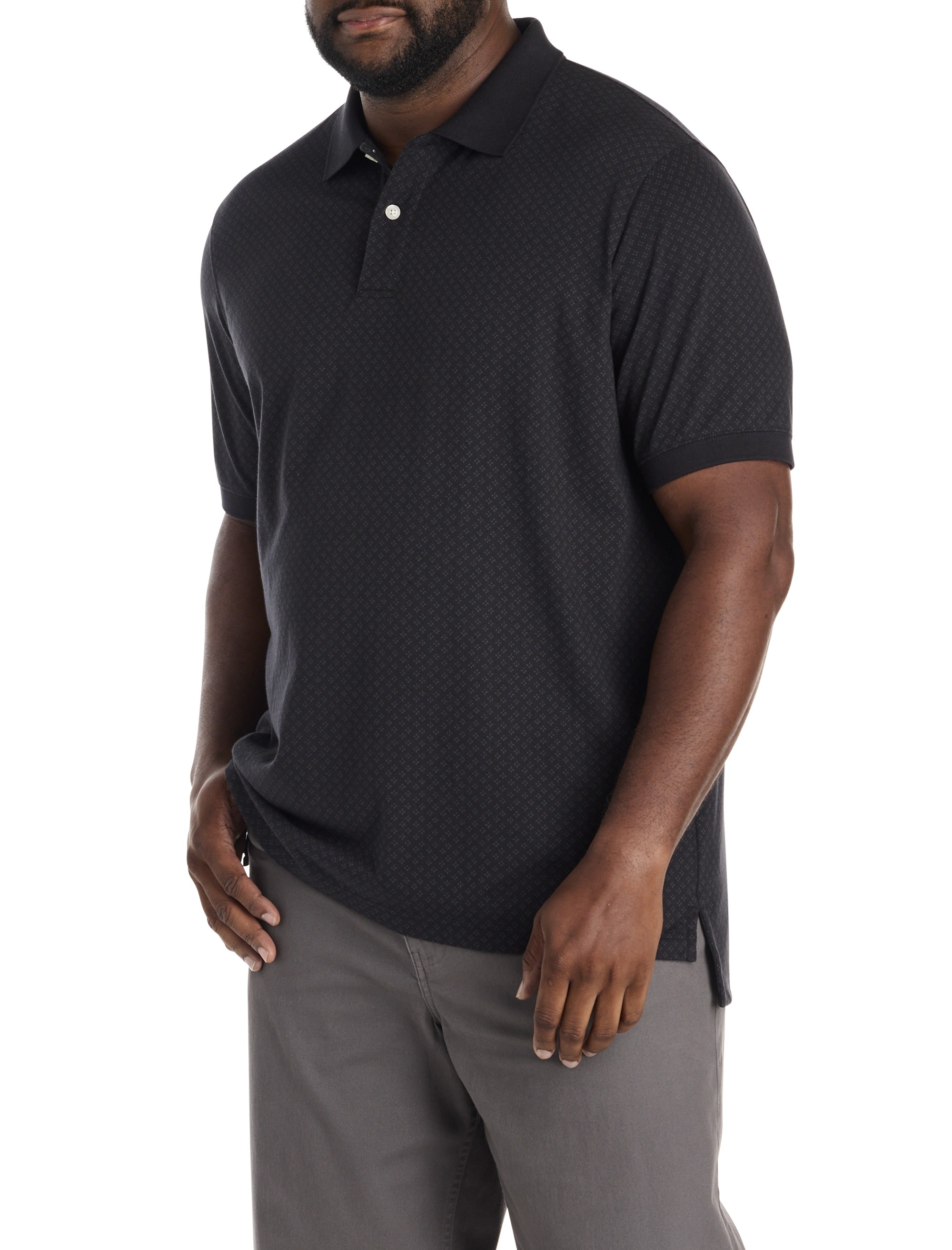 Geometric Print Polo Shirt
