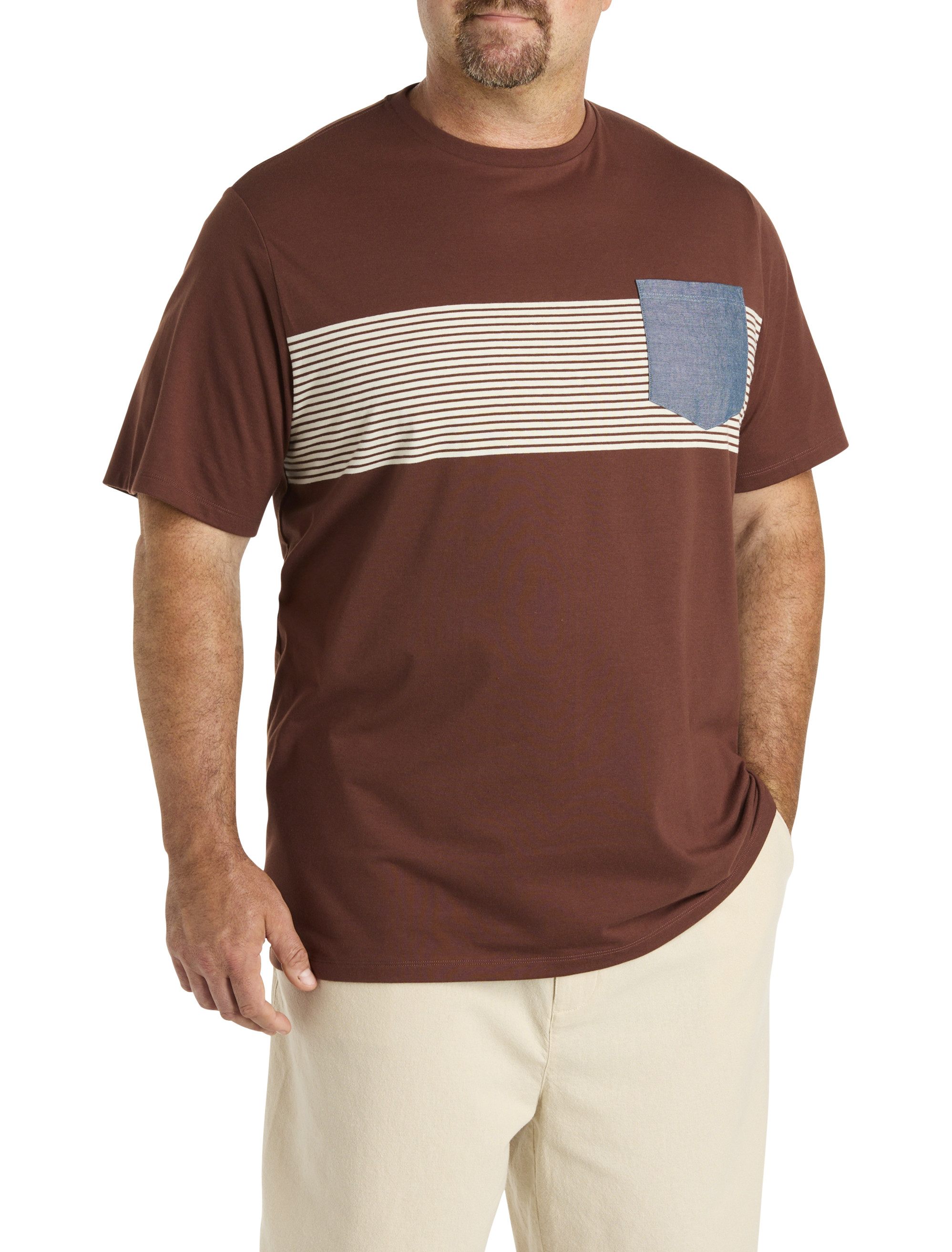 Brown Moisture Wicking T Shirts | DXL