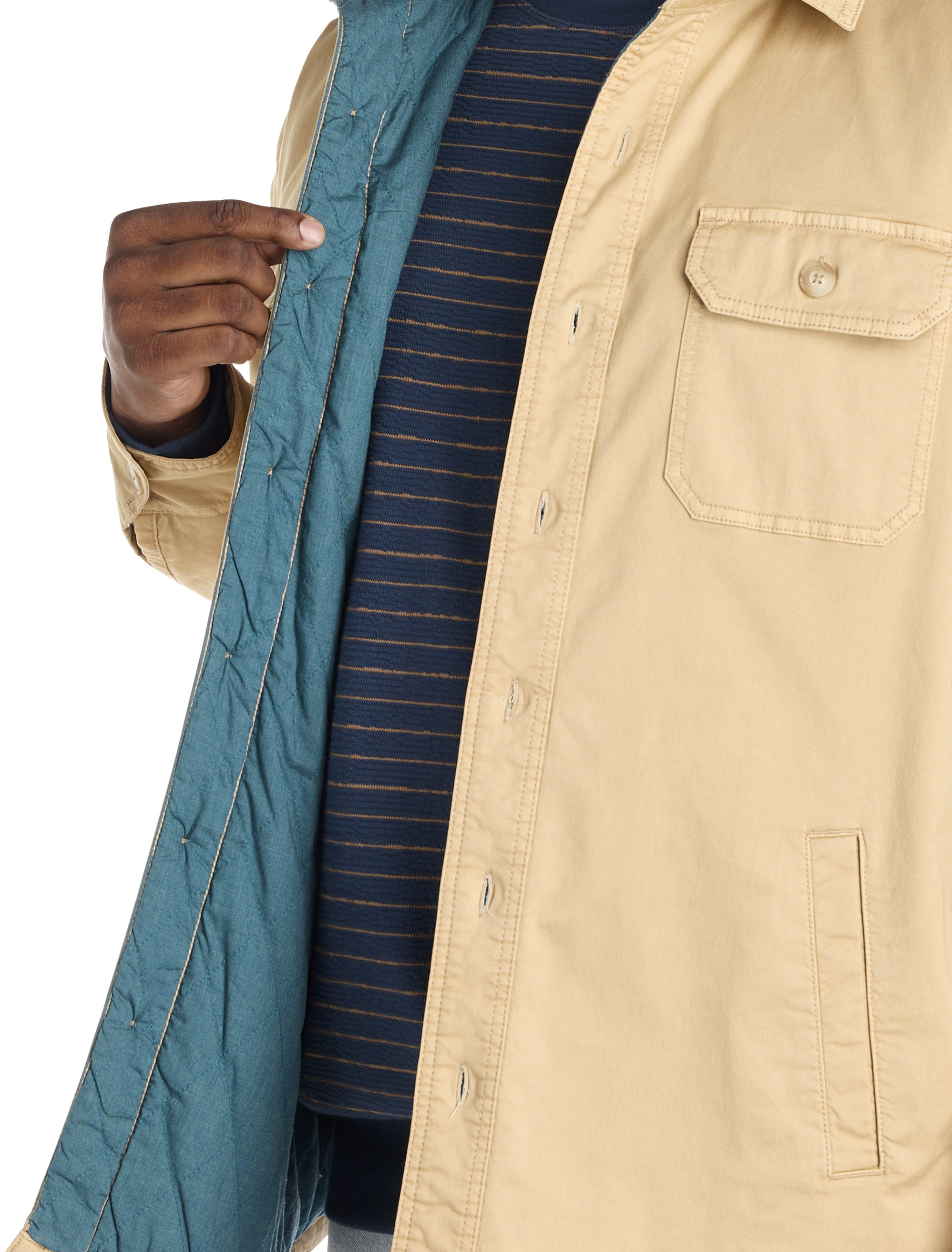 ジャケット・アウター archive jacket multi button Big + Tall | True Nation Button-Front Shirt Jacket | DXL