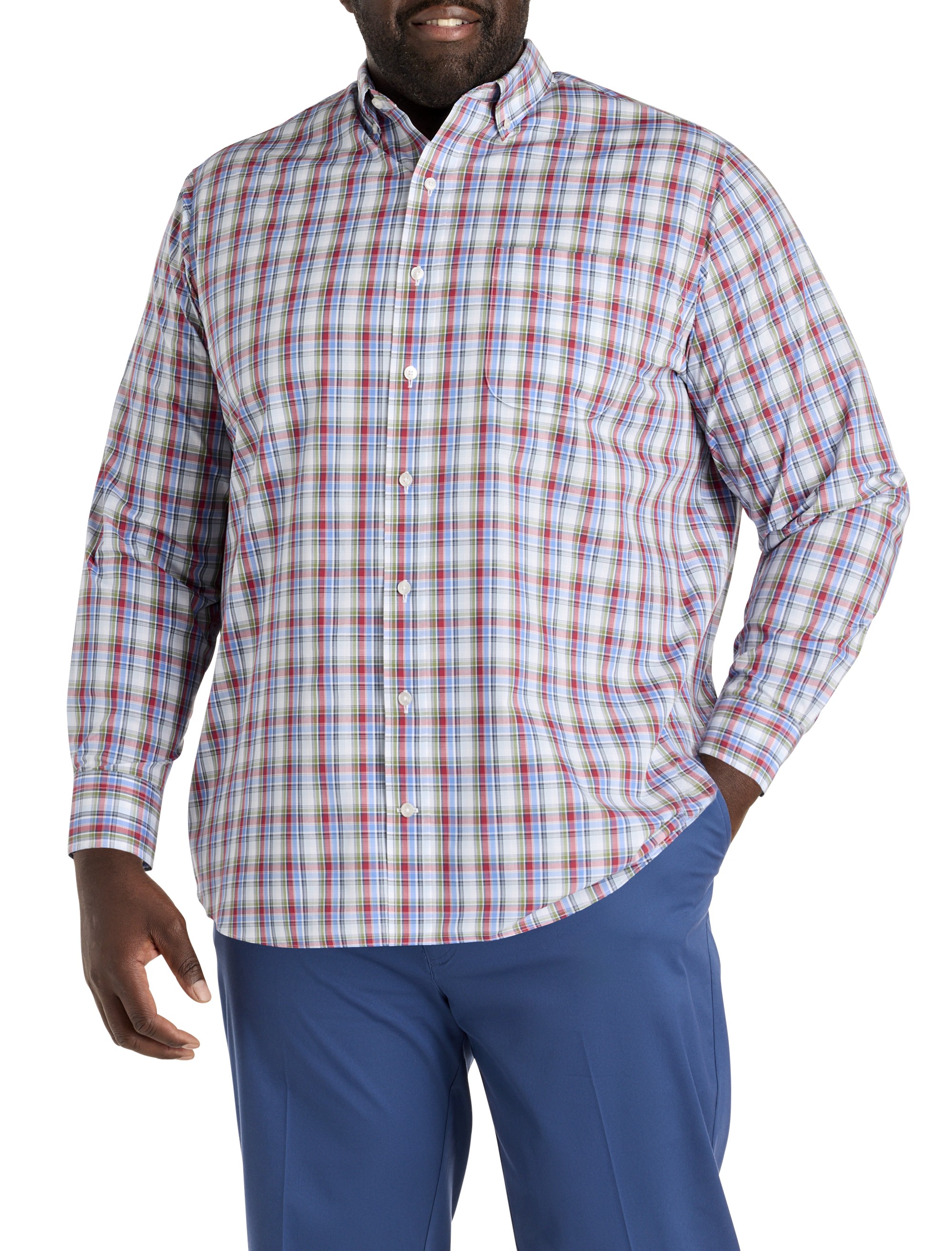 Medium Plaid Performance Sport Shirt - thumbnail 2