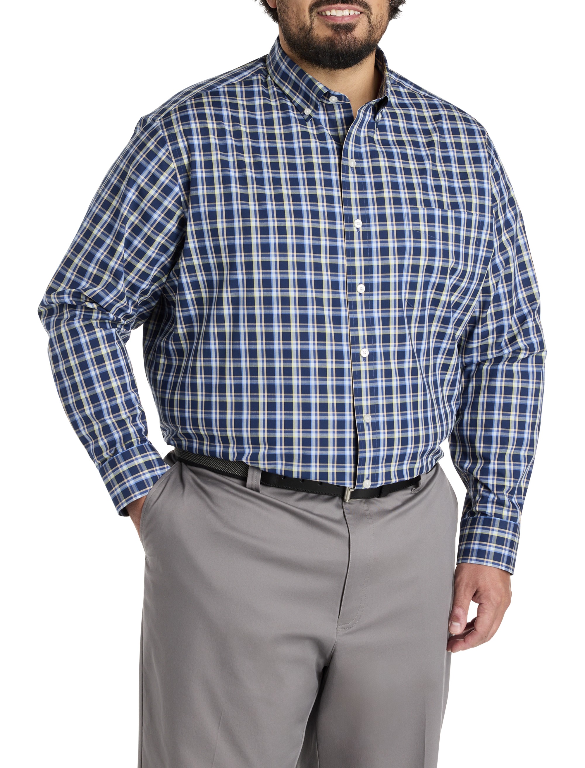 Small Plaid Performance Sport Shirt - thumbnail 2