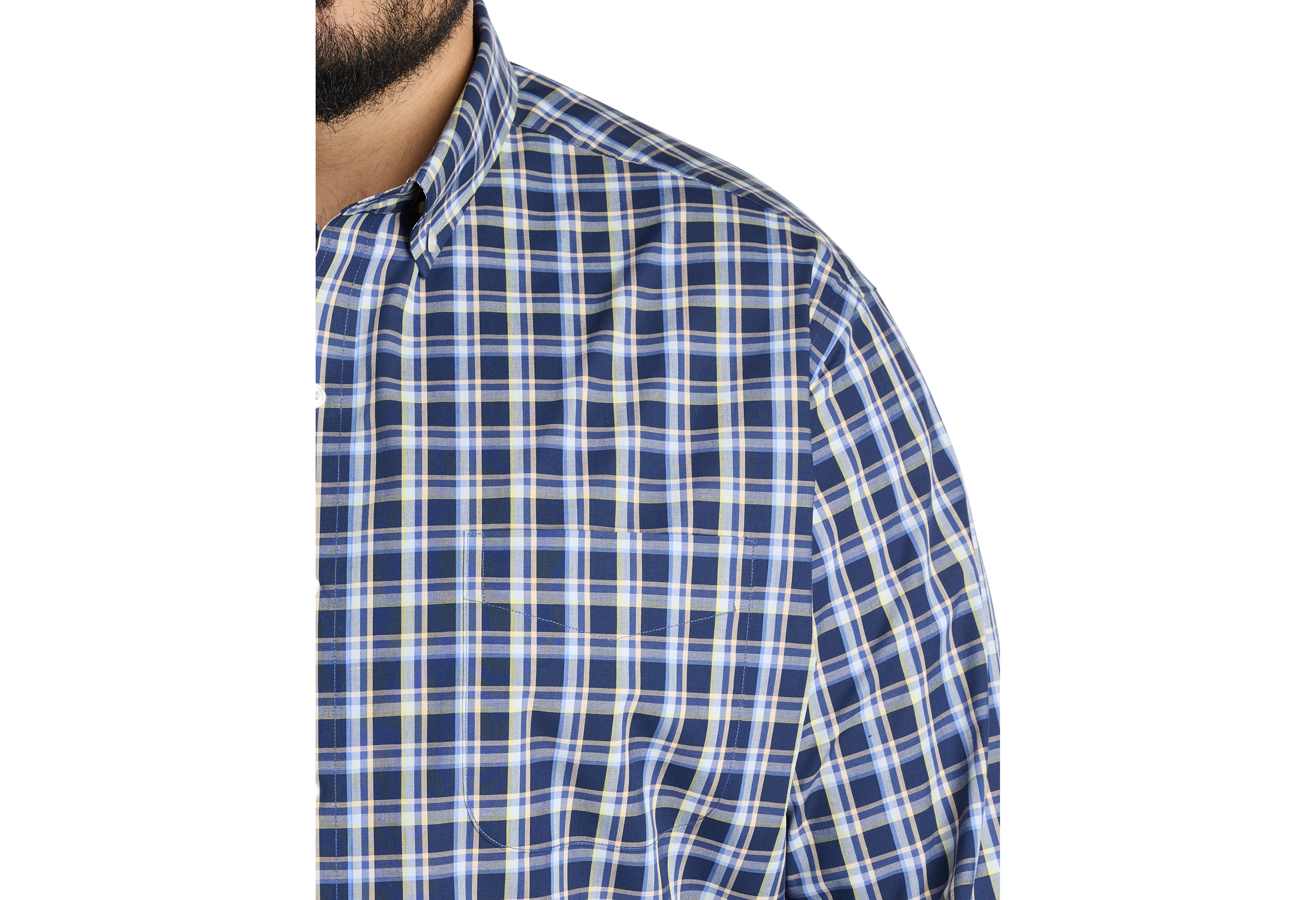 Small Plaid Performance Sport Shirt