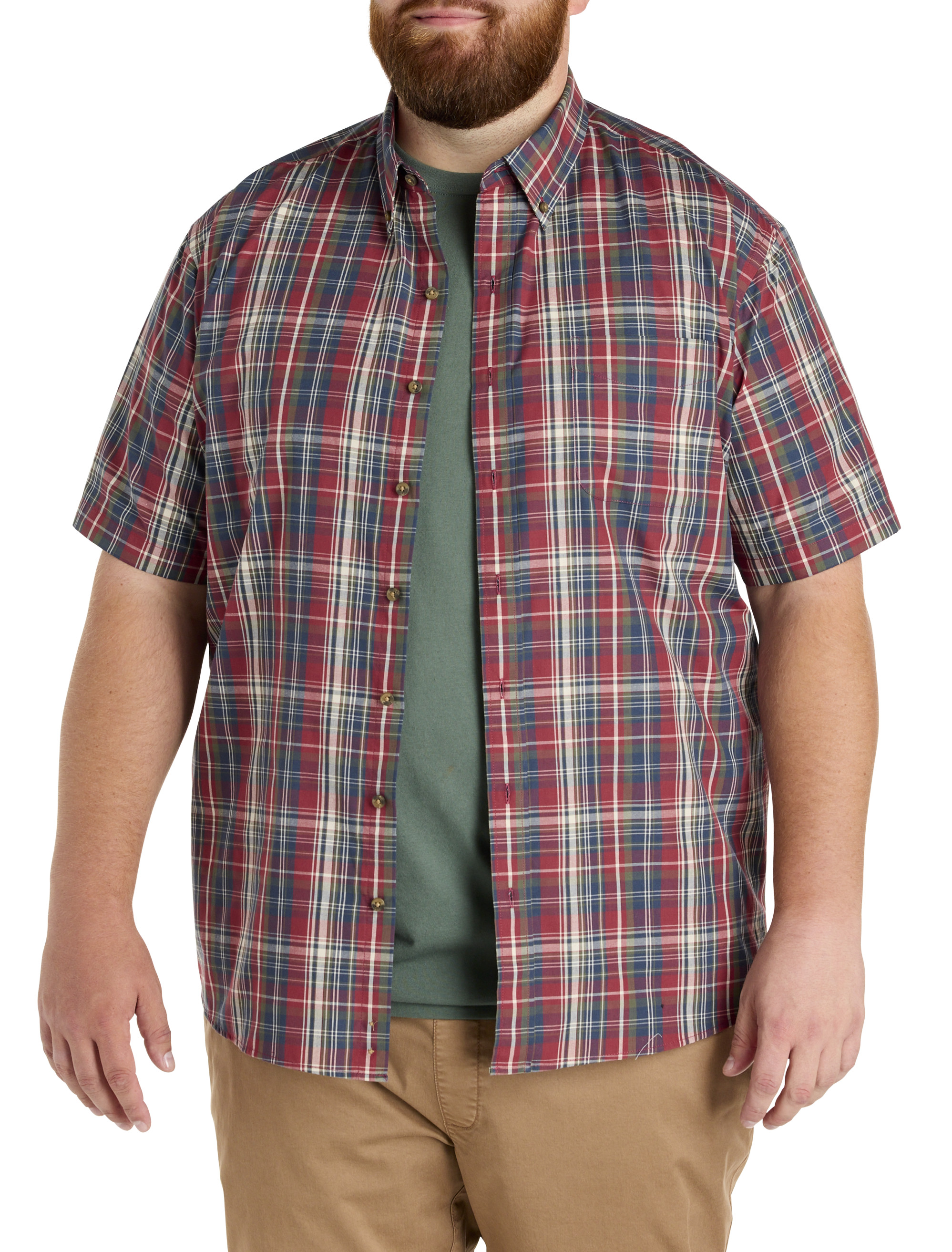 Men's Relaxed Fit Button-Down Shirts | DXL