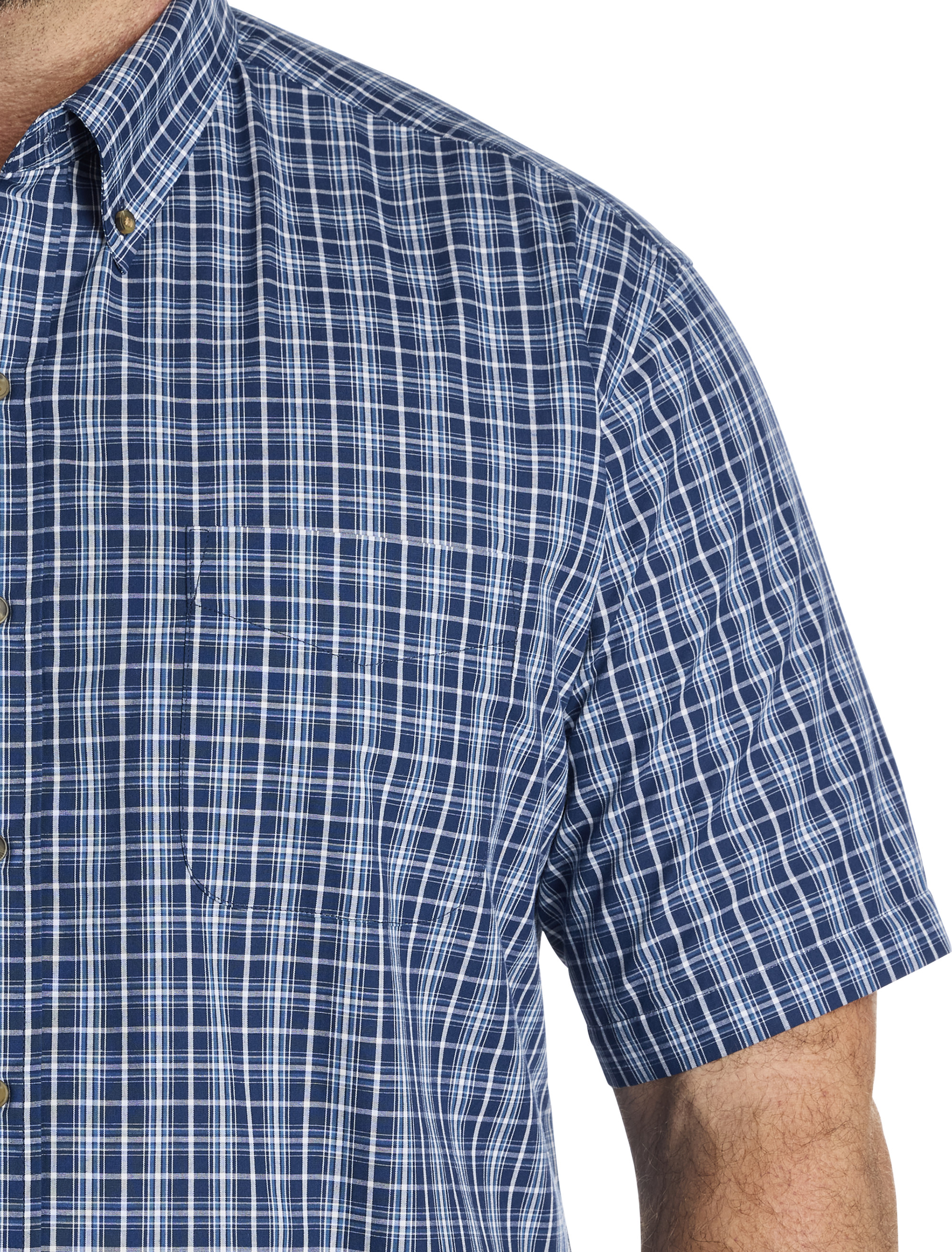 Easy-Care Medium Plaid Sport Shirt