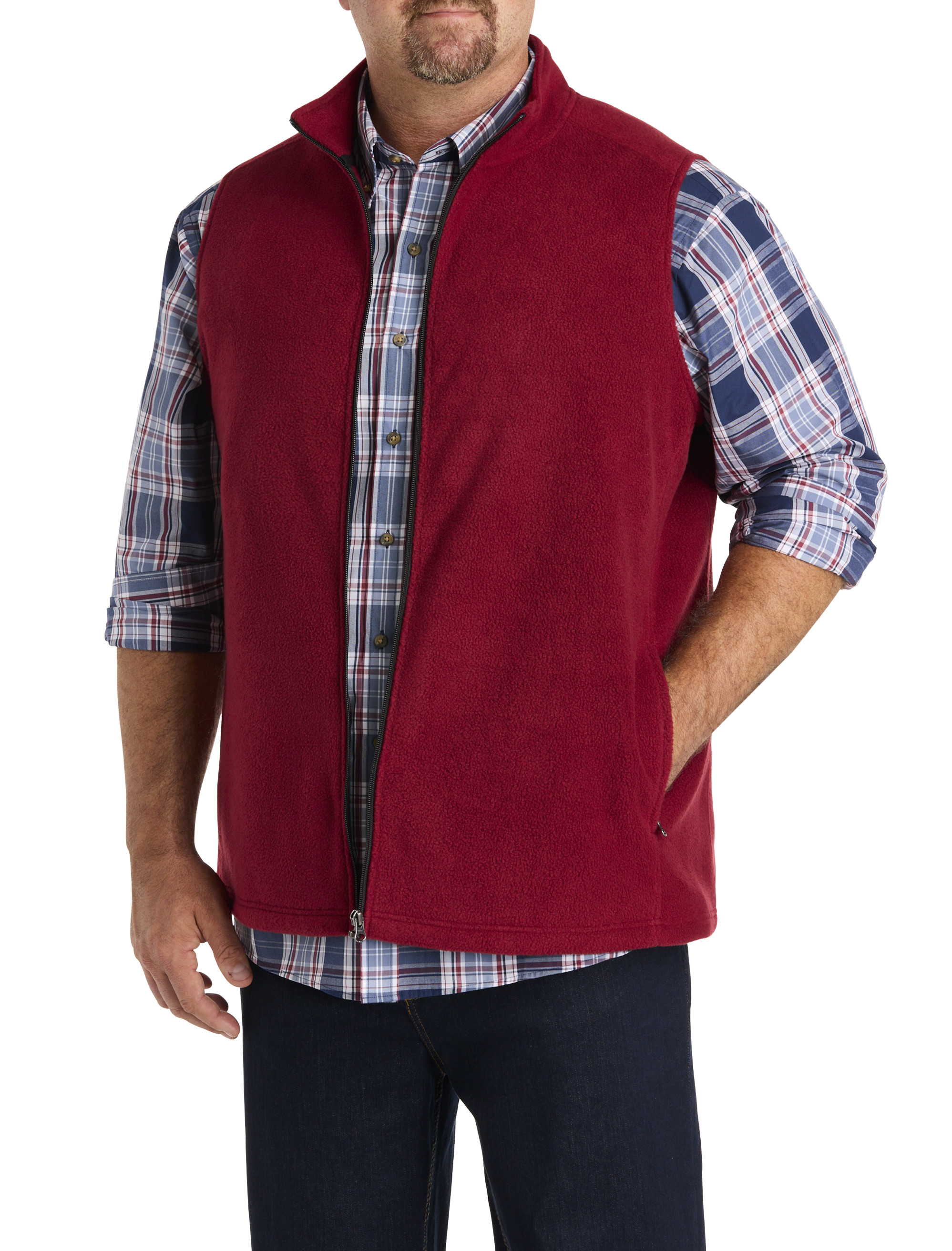 Easy-Care Large Plaid Sport Shirt