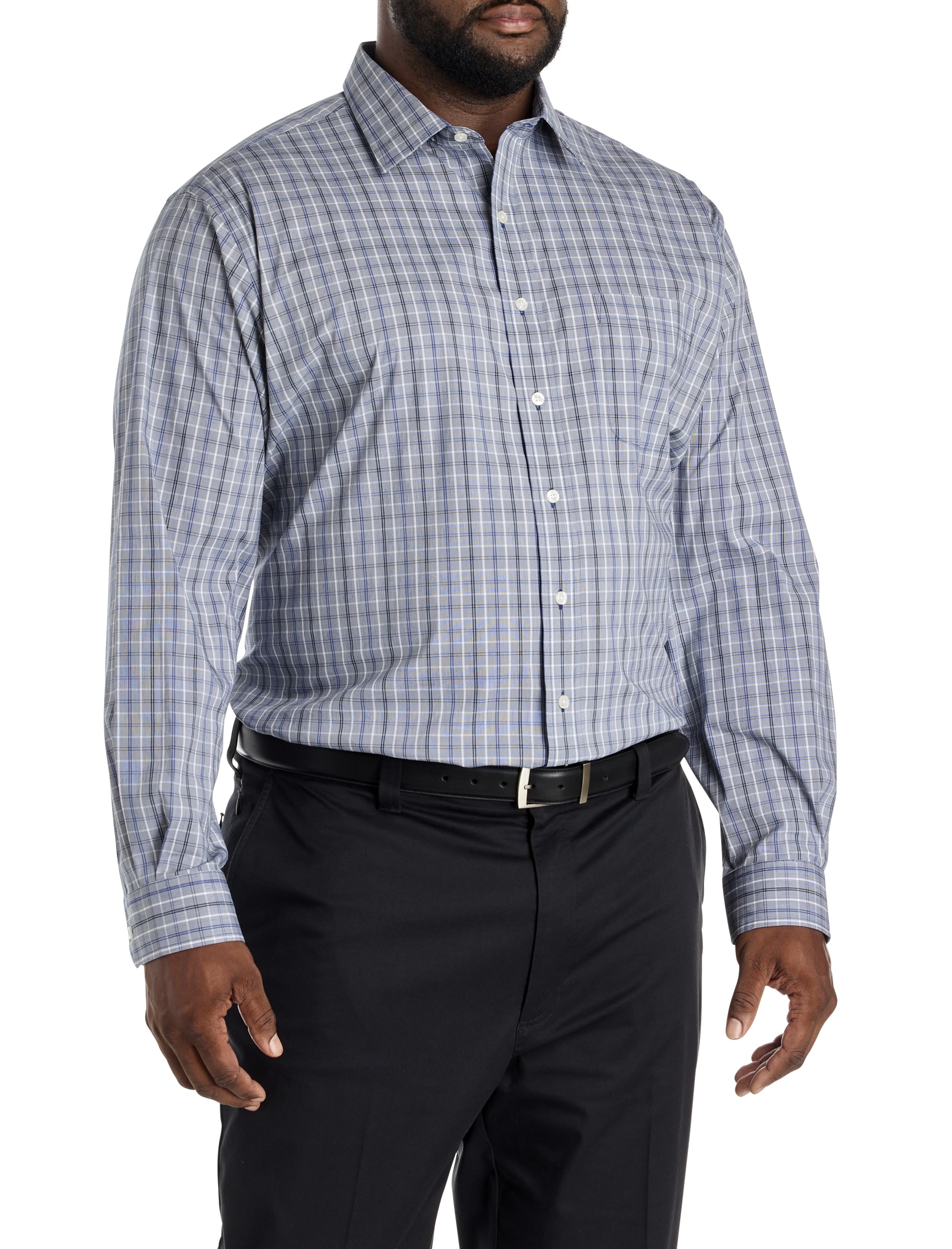 Medium Plaid Performance Dress Shirt - thumbnail 2