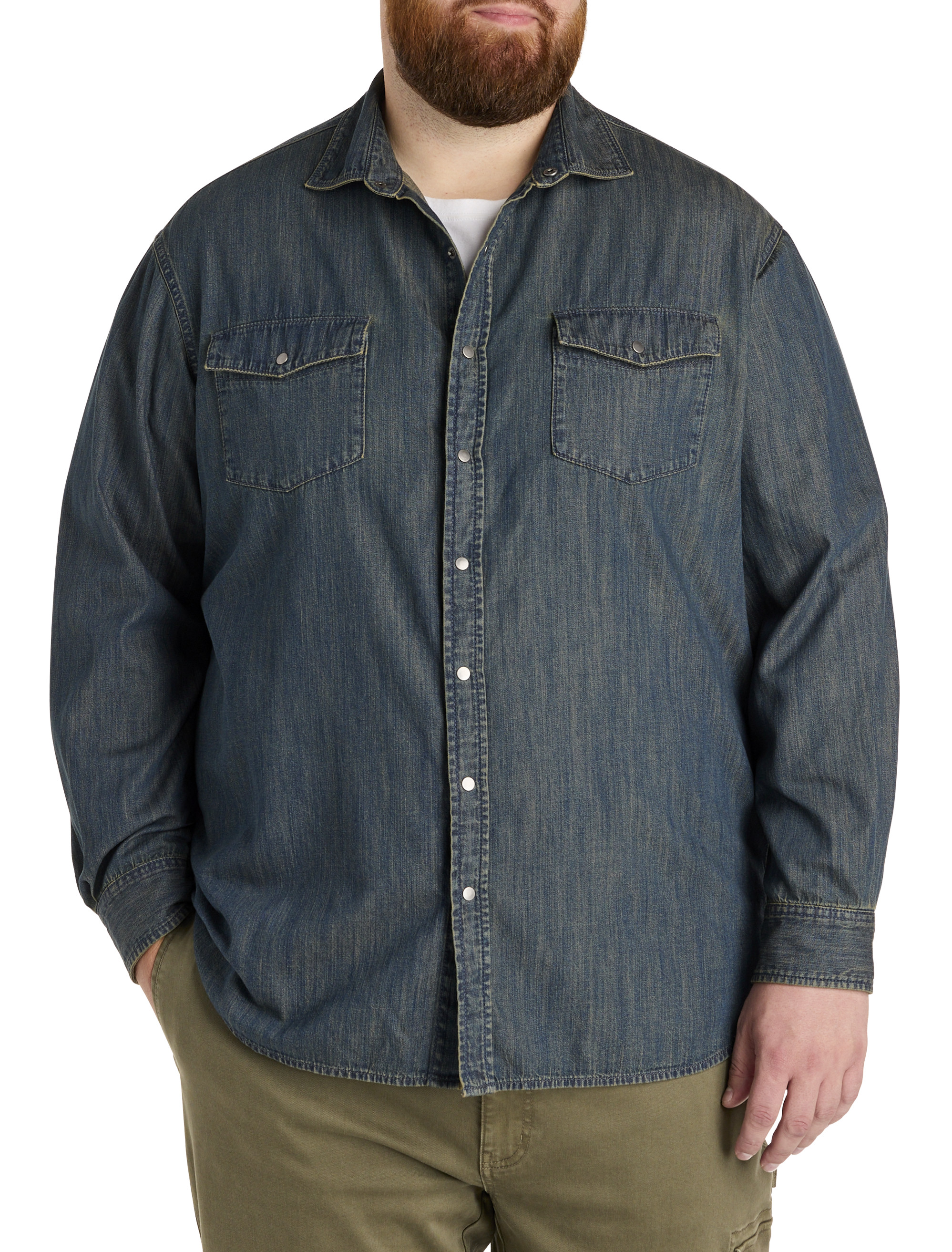Washed Denim Sport Shirt