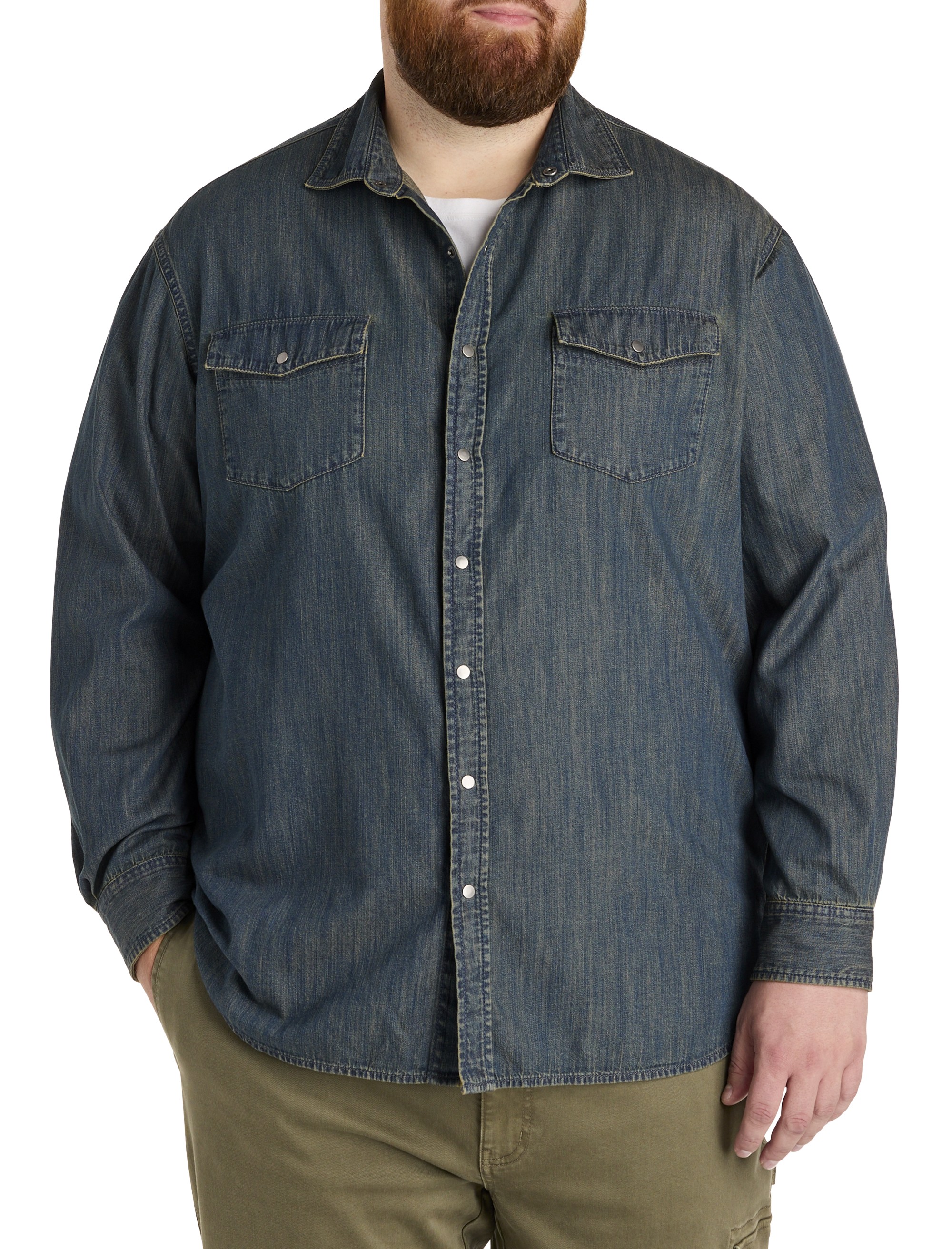 Washed Denim Sport Shirt - thumbnail 2