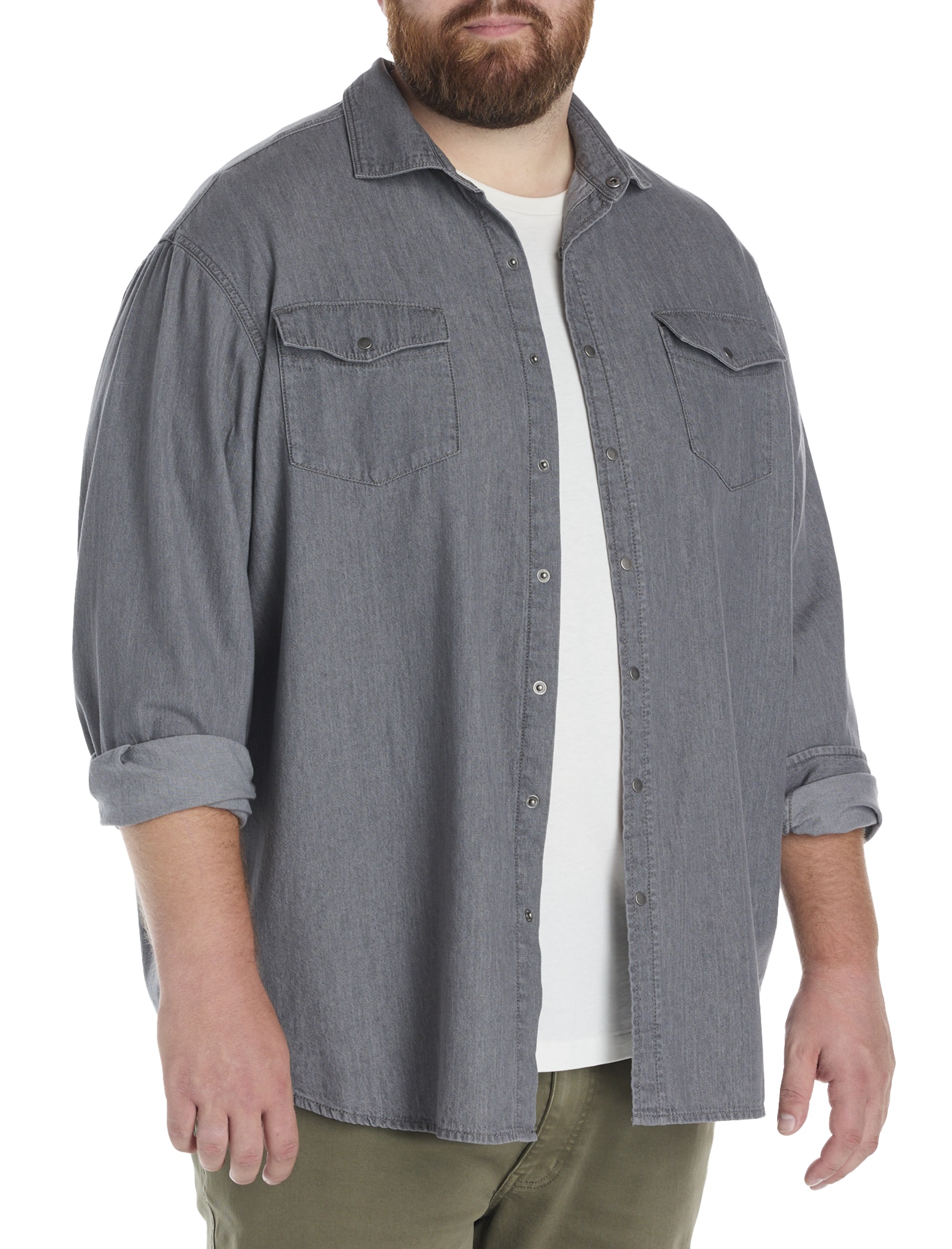 Washed Denim Sport Shirt - thumbnail 6