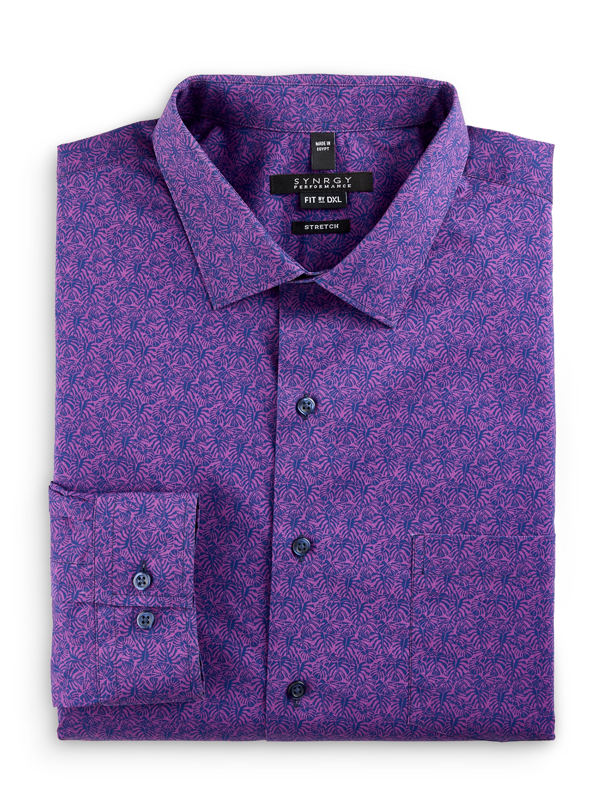 Exploded Leaves Performance Dress Shirt