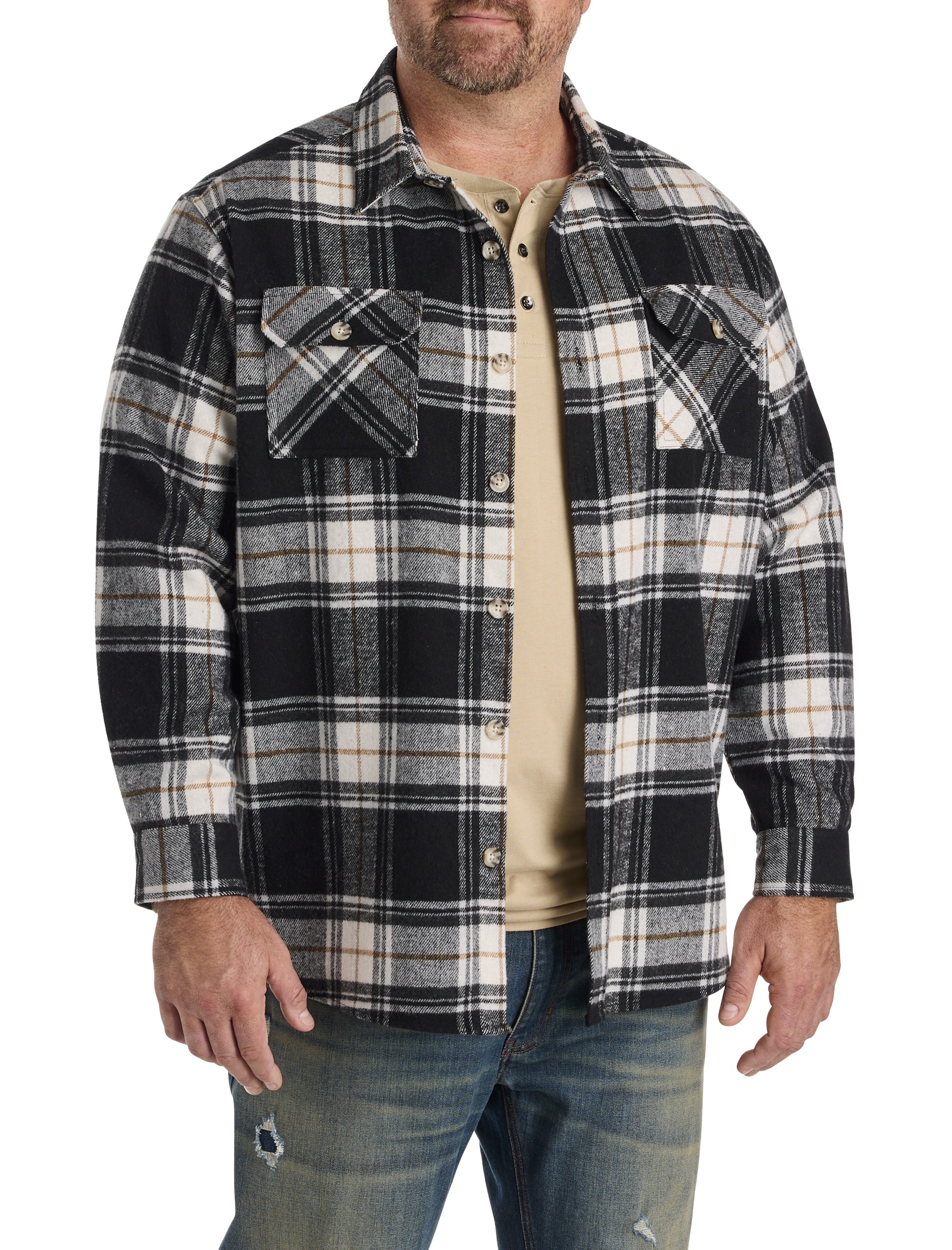 Flannel Shirt Jacket - thumbnail 2