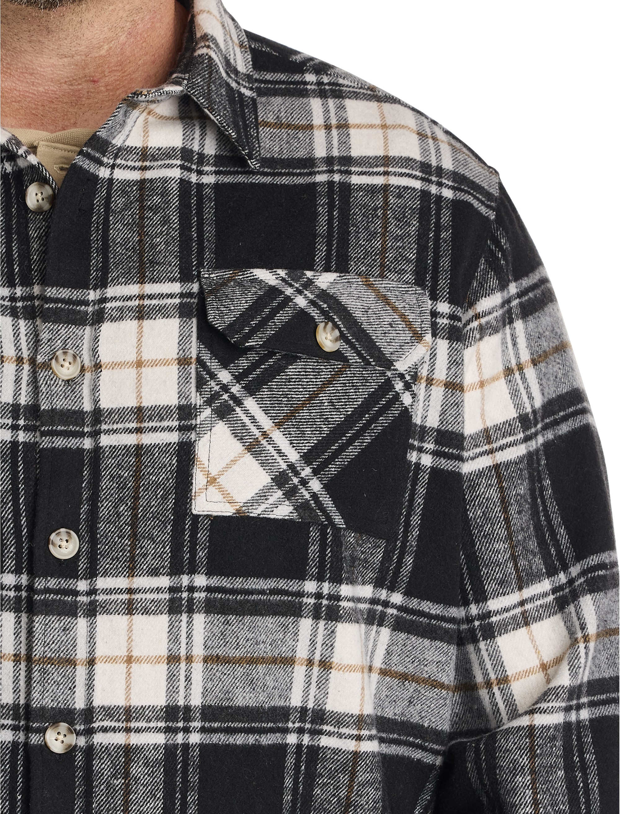 Flannel Shirt Jacket - thumbnail 3