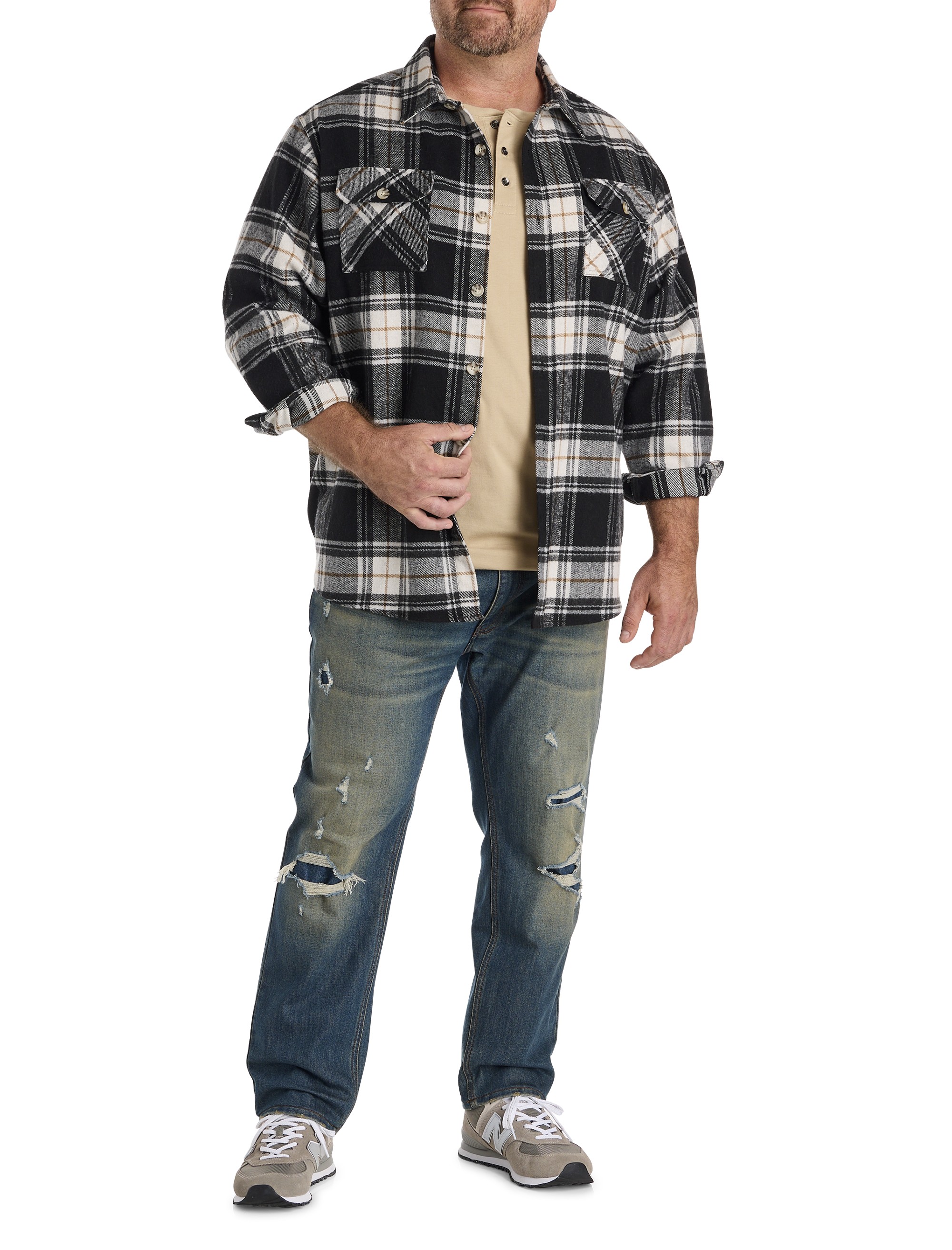 Flannel Shirt Jacket - thumbnail 4