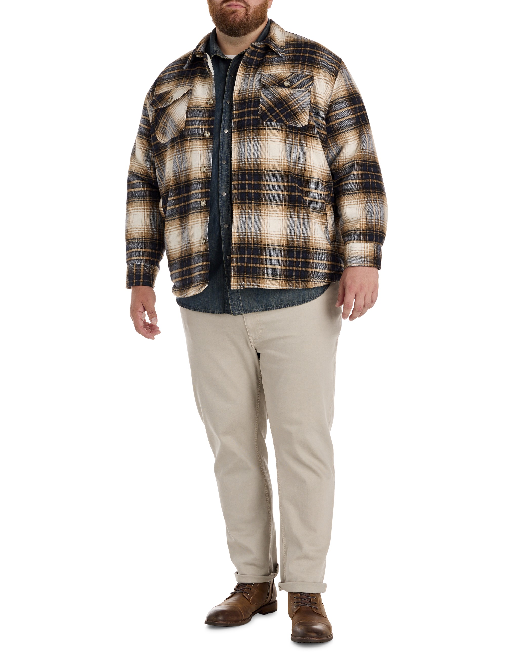 Plaid Shirt Jacket - thumbnail 3