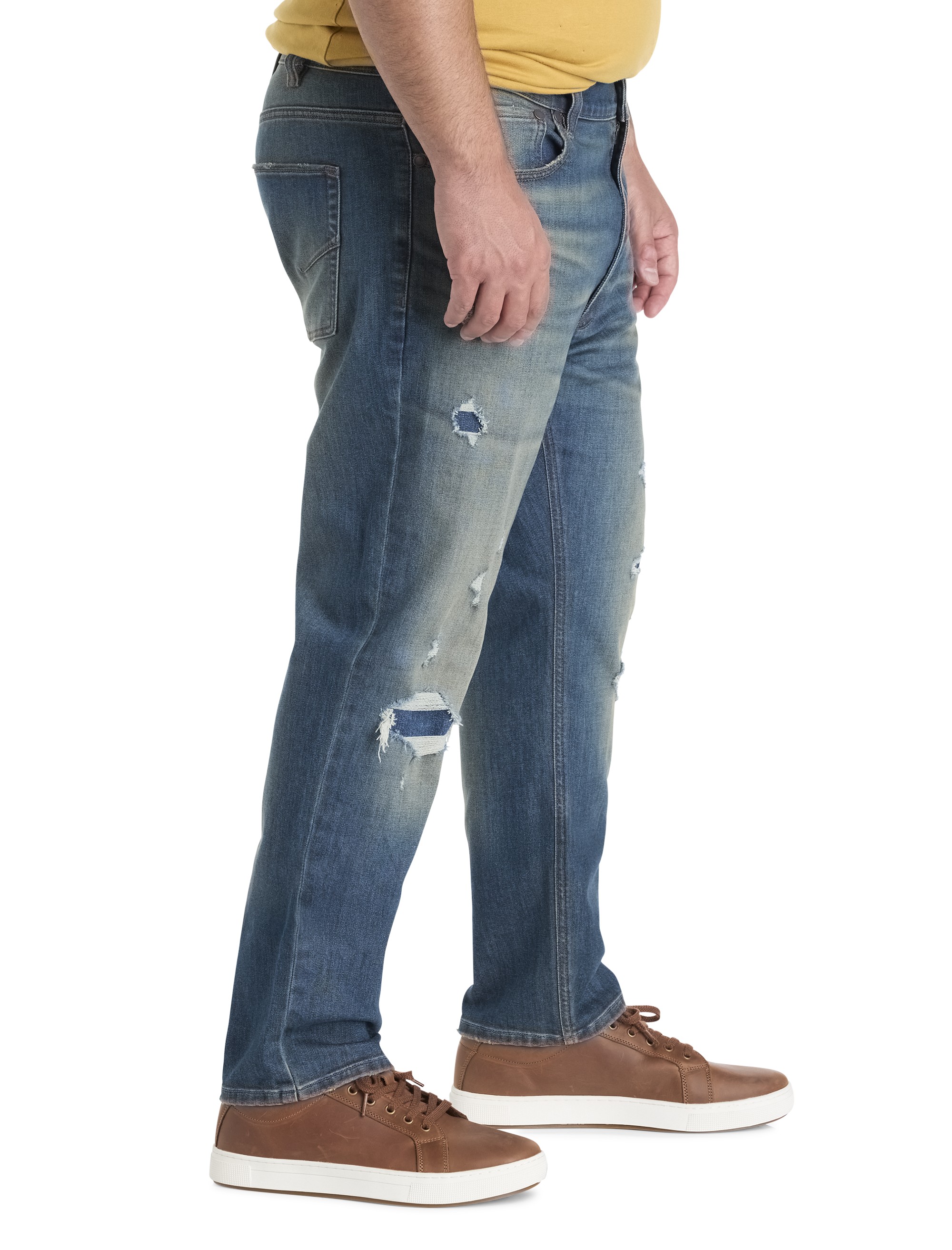 Rip and Repair Tapered-Fit Jeans - thumbnail 3