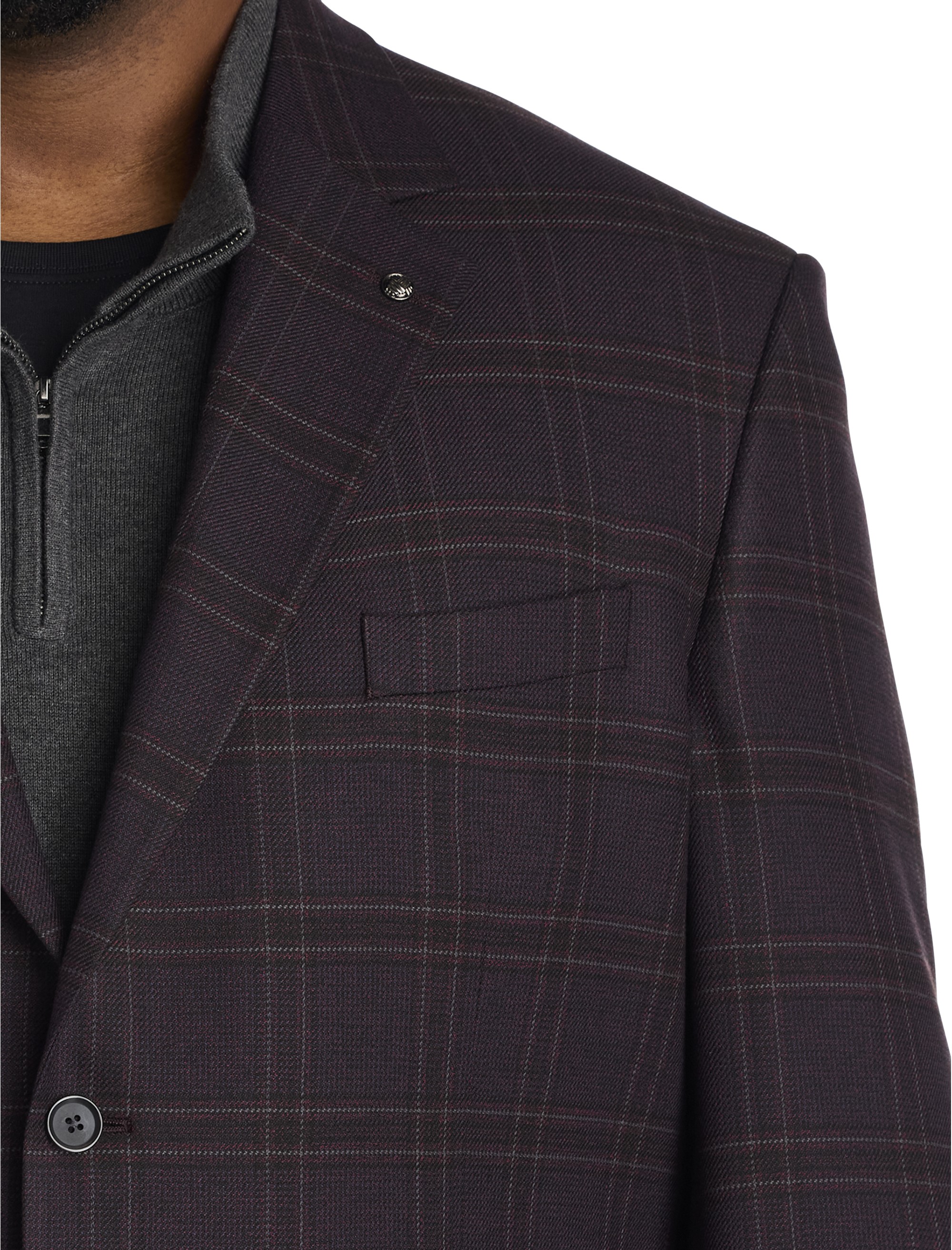 Windowpane Sport Coat- Executive Cut - thumbnail 2
