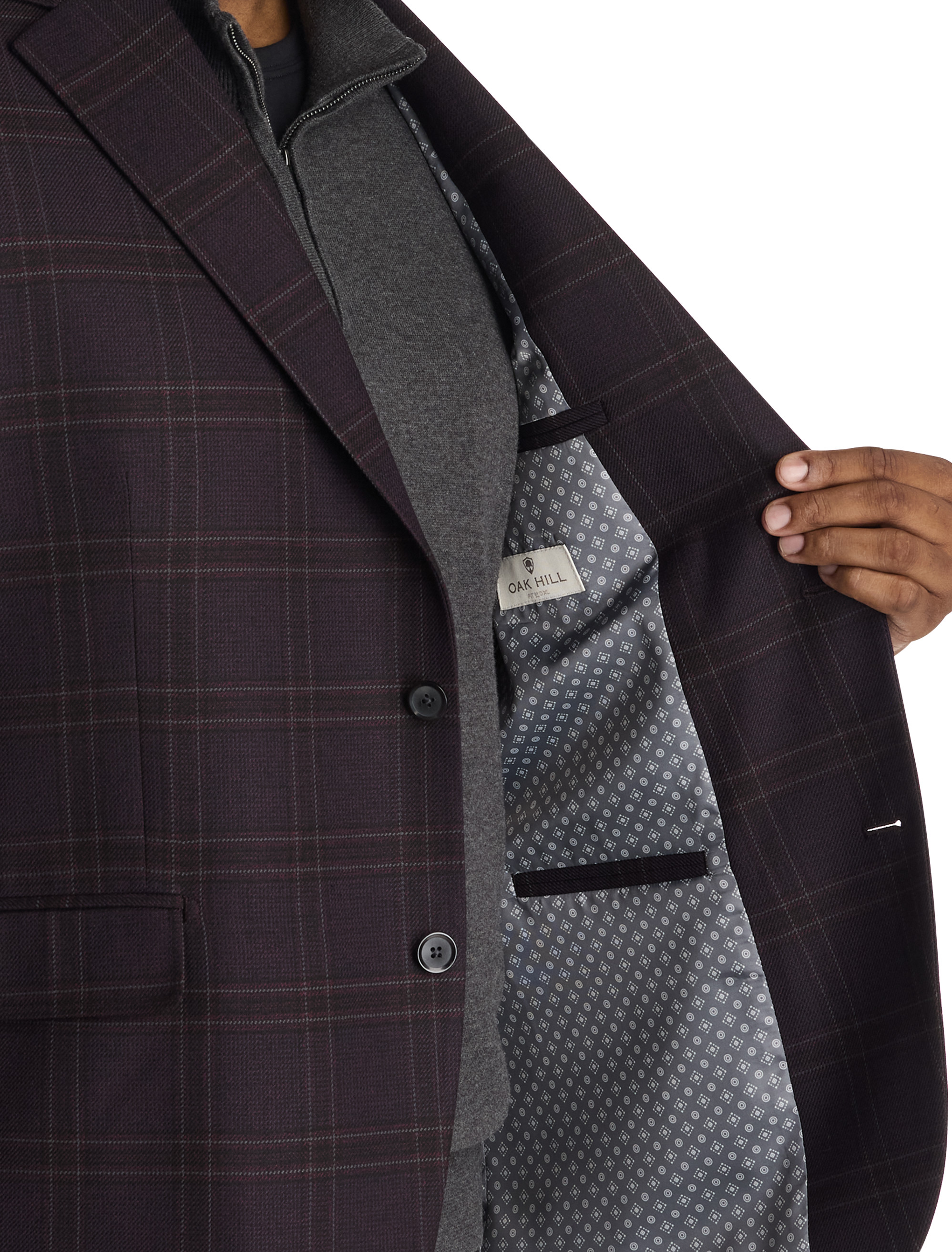Windowpane Sport Coat- Executive Cut