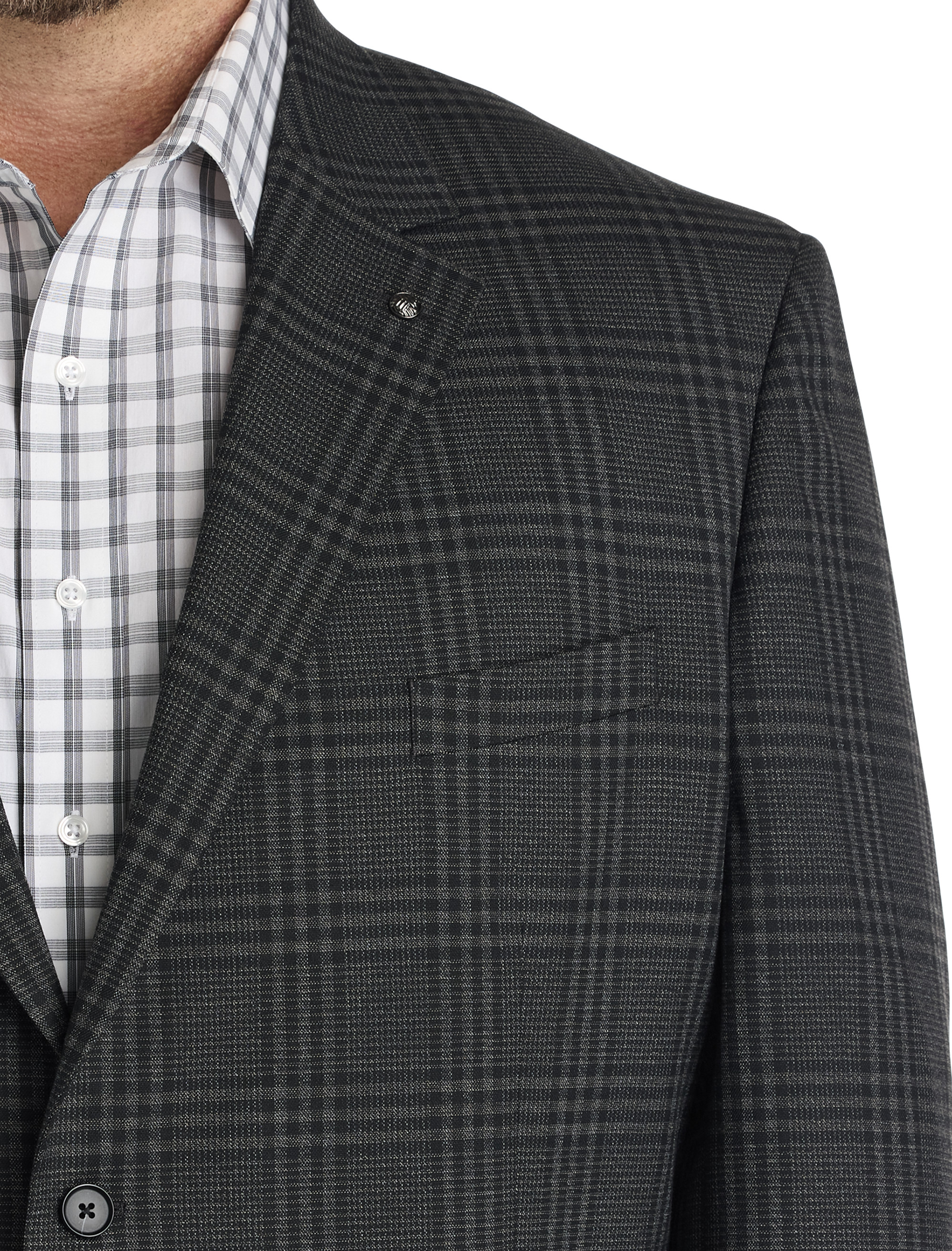 Big + Tall | Oak Hill Tonal Plaid Sport Coat | DXL