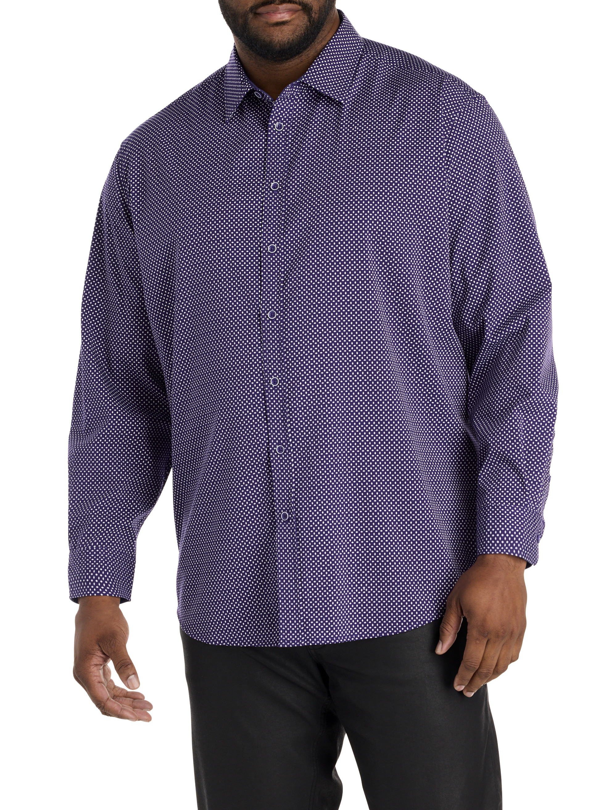 Diamond Print Sport Shirt