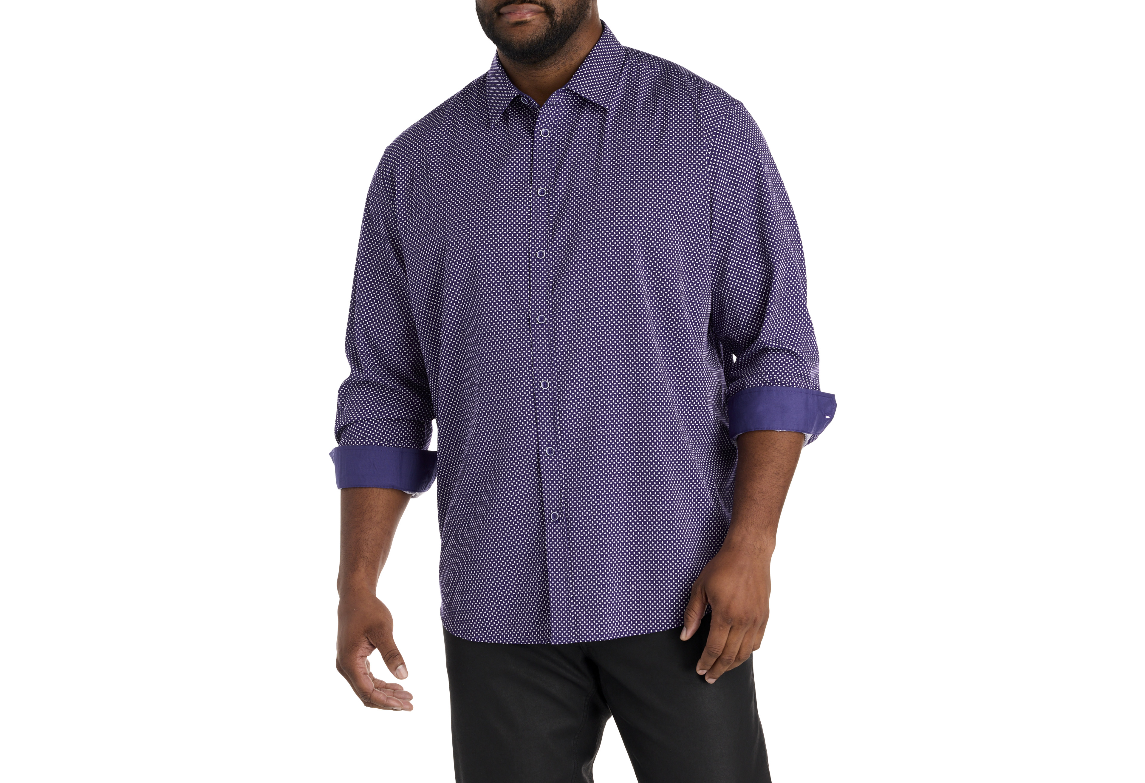 Diamond Print Sport Shirt
