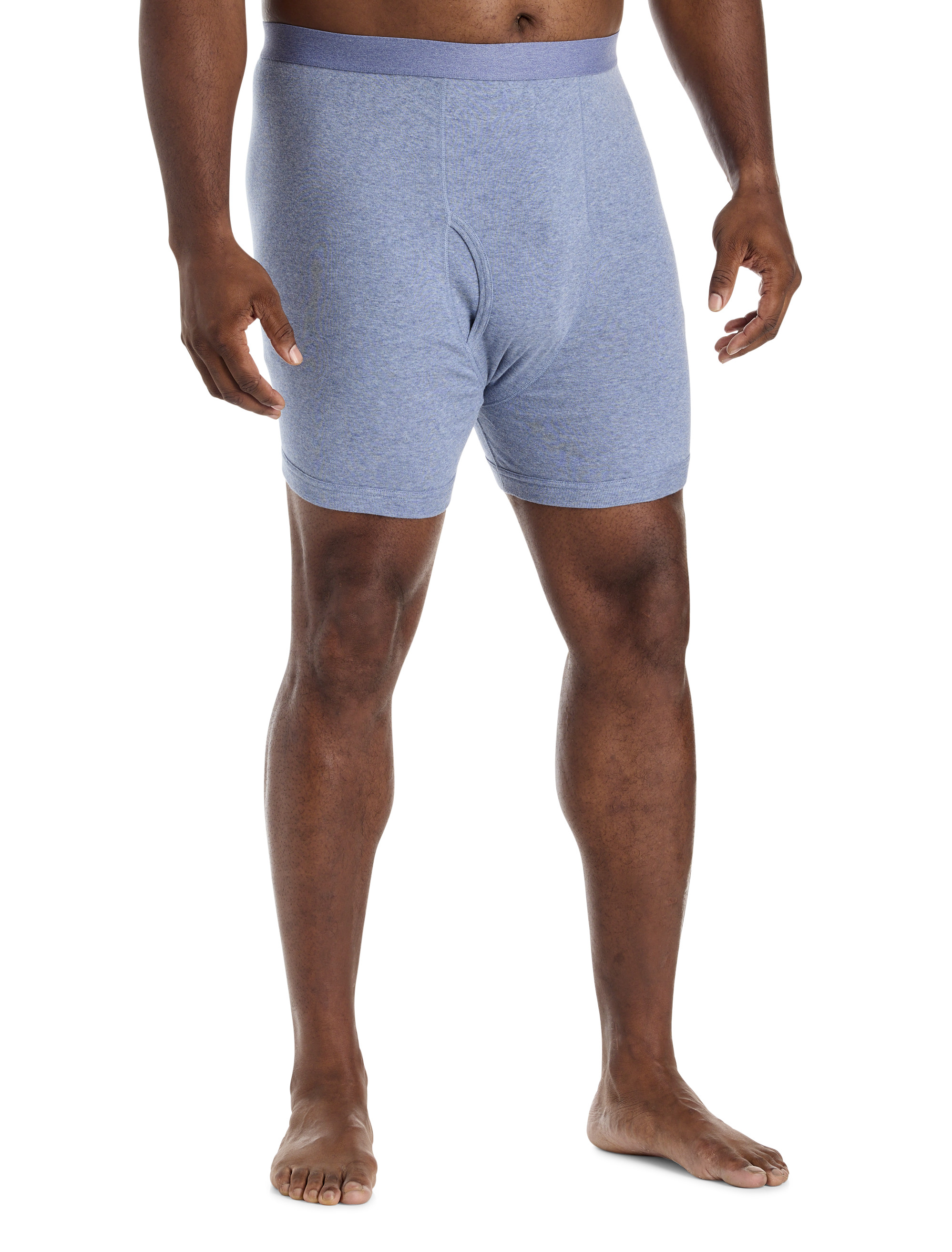 3-pk Heathered 4 Inch Boxer Briefs